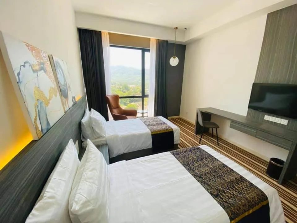 Bed in Bahang Bay Hotel