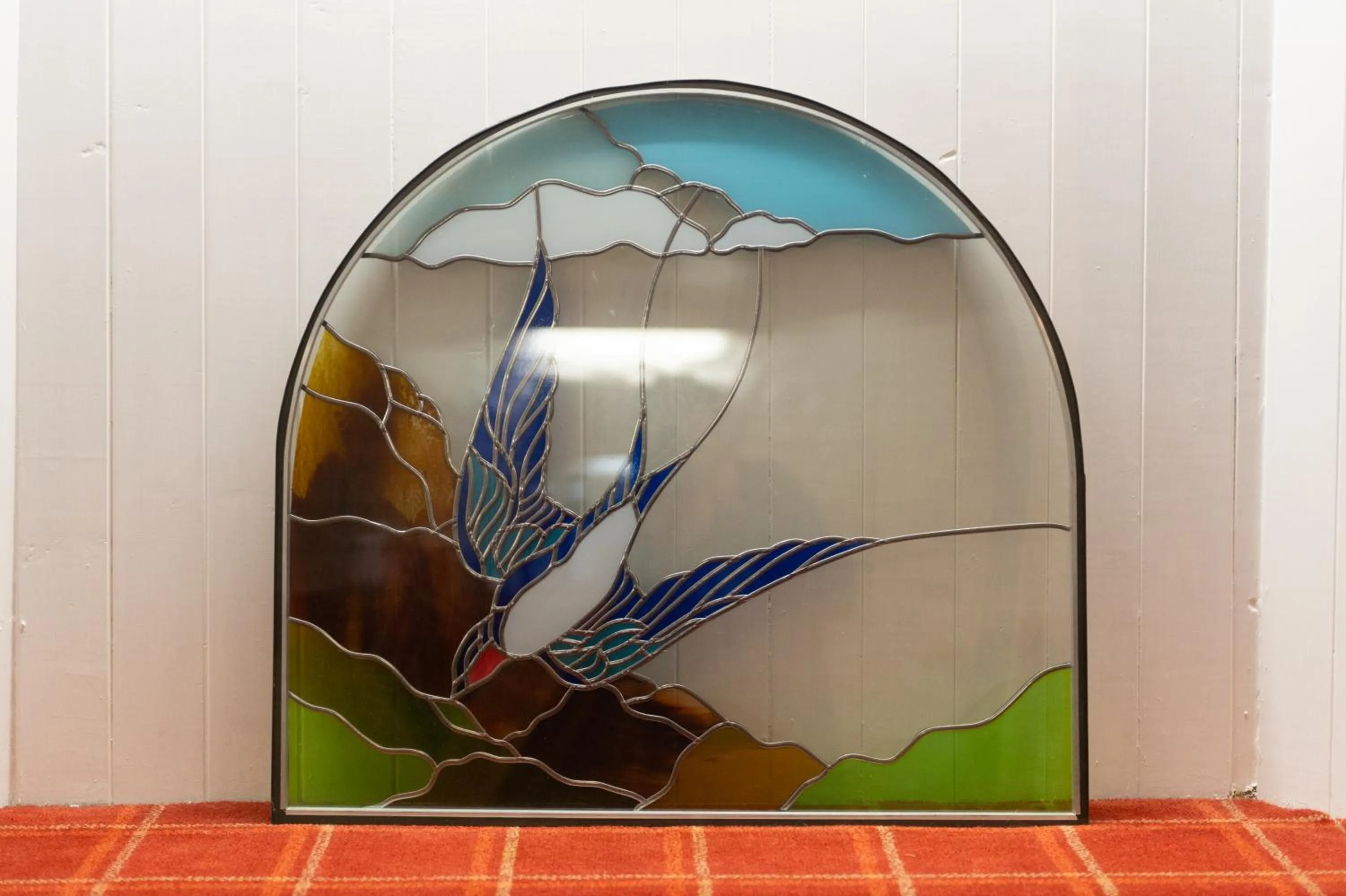 Decorative detail in Blue Swallow