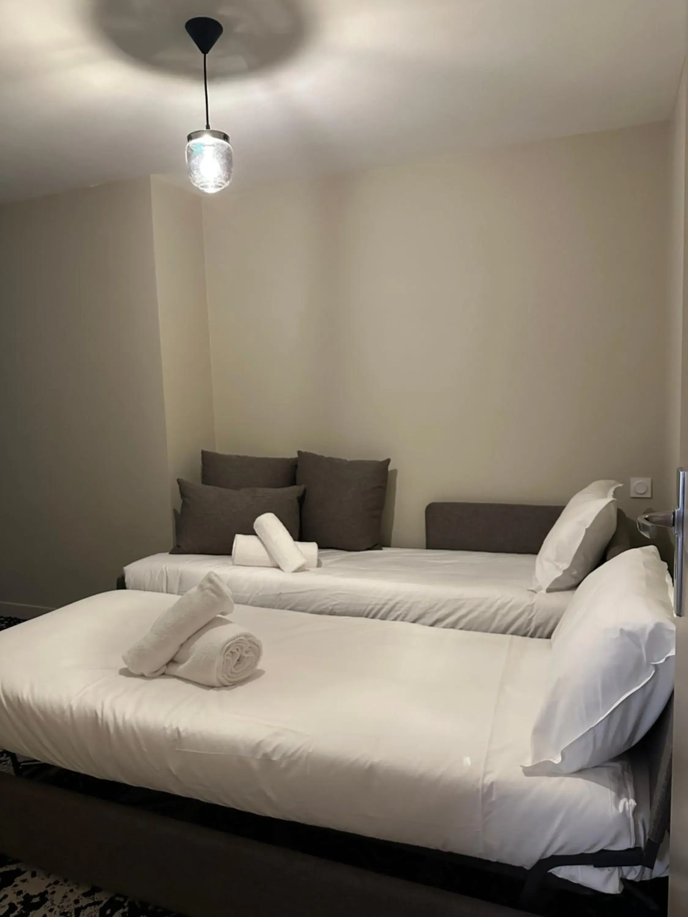 Bed in Logis Hôtel & Restaurant Le Vert Bocage Bed in Logis Hôtel & Restaurant Le Vert Bocage