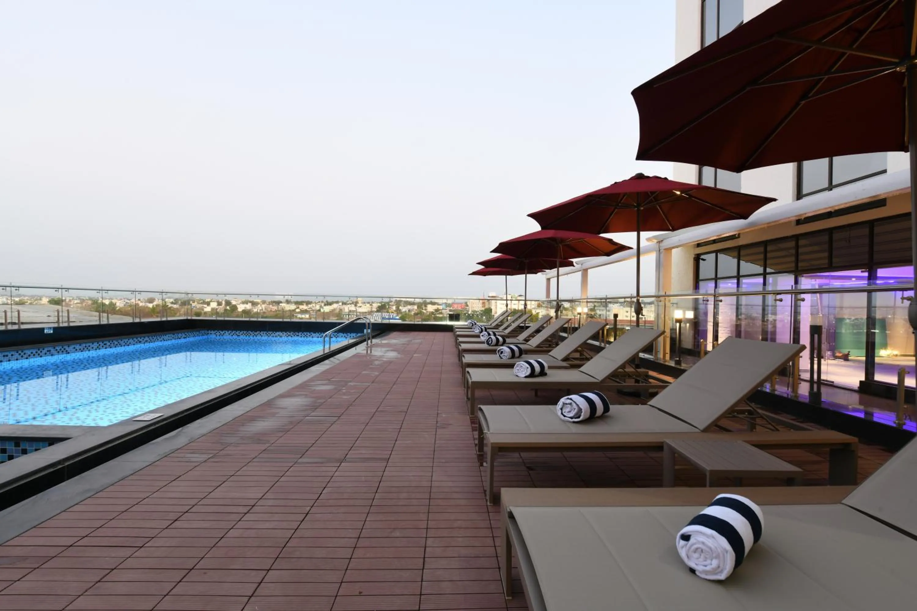 Pool view in Harsha The Fern Shivamogga