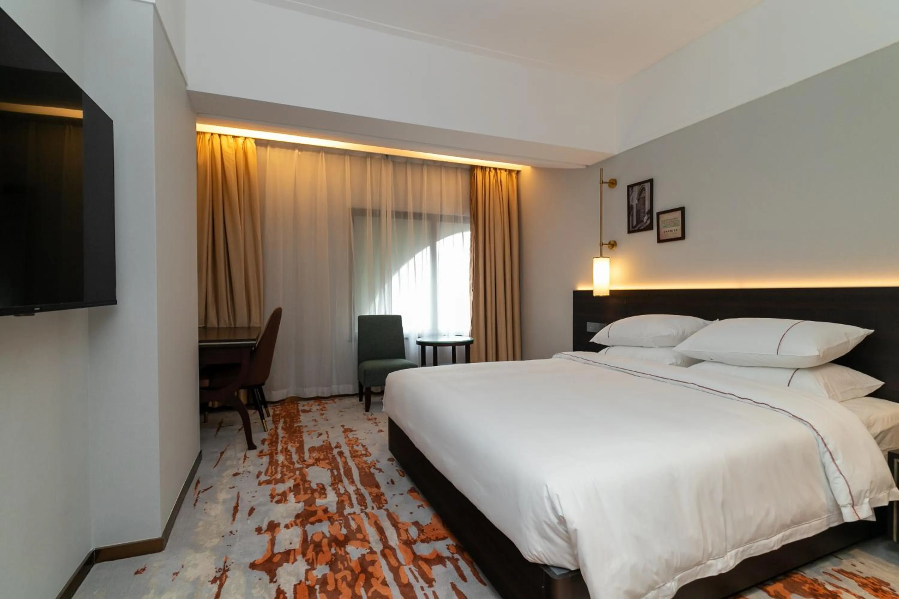 Bed in Guangdong Victory Hotel