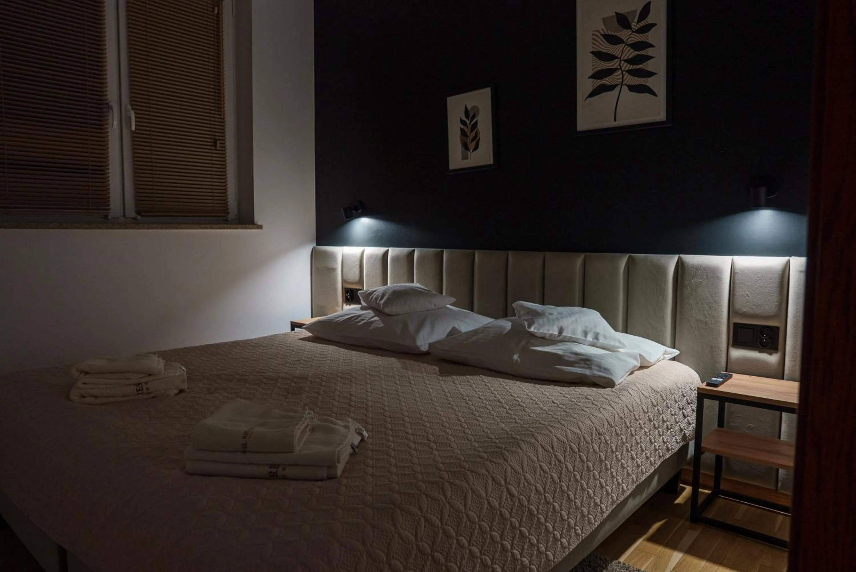 Bed in Hotel Reśliński