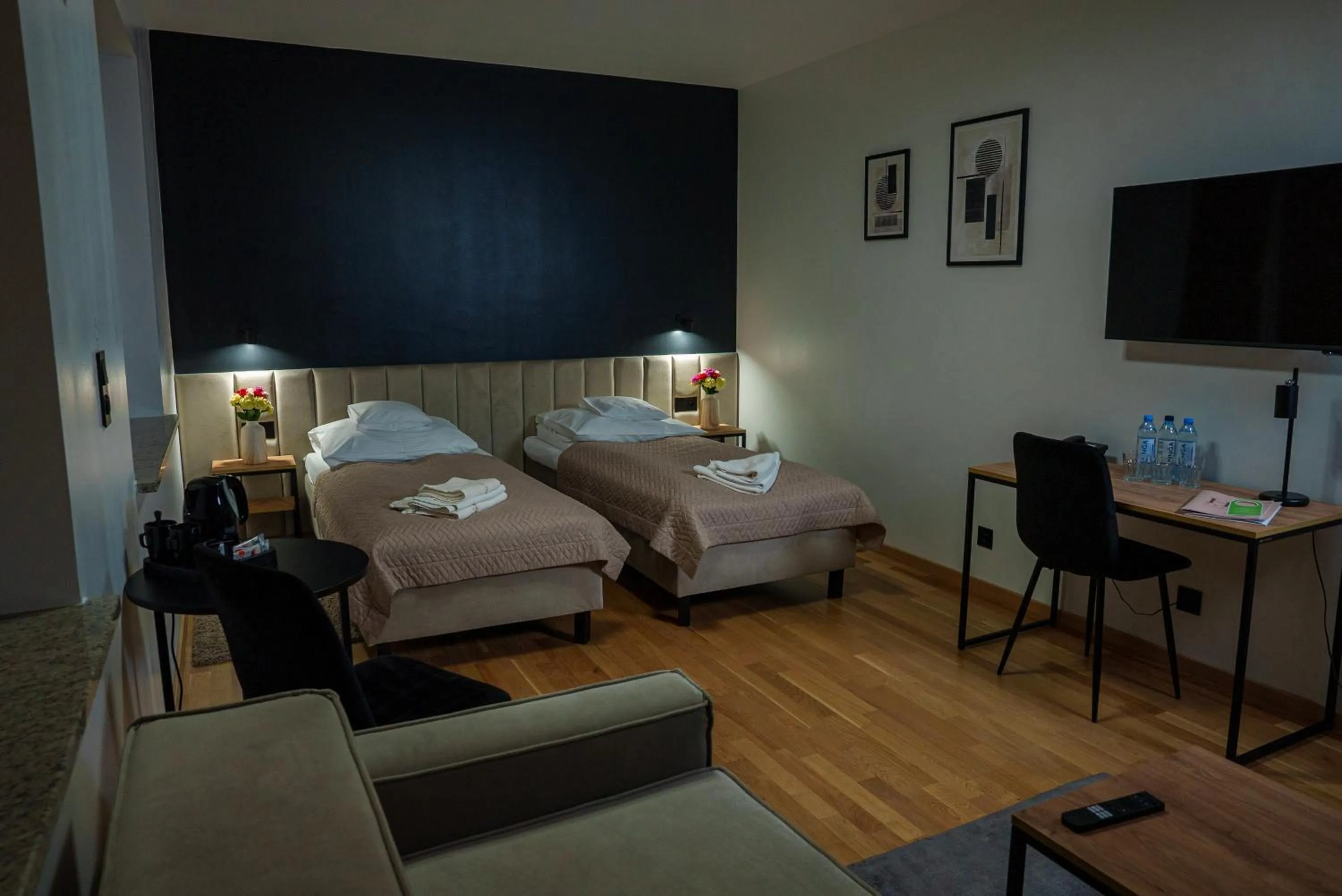 Bed in Hotel Reśliński