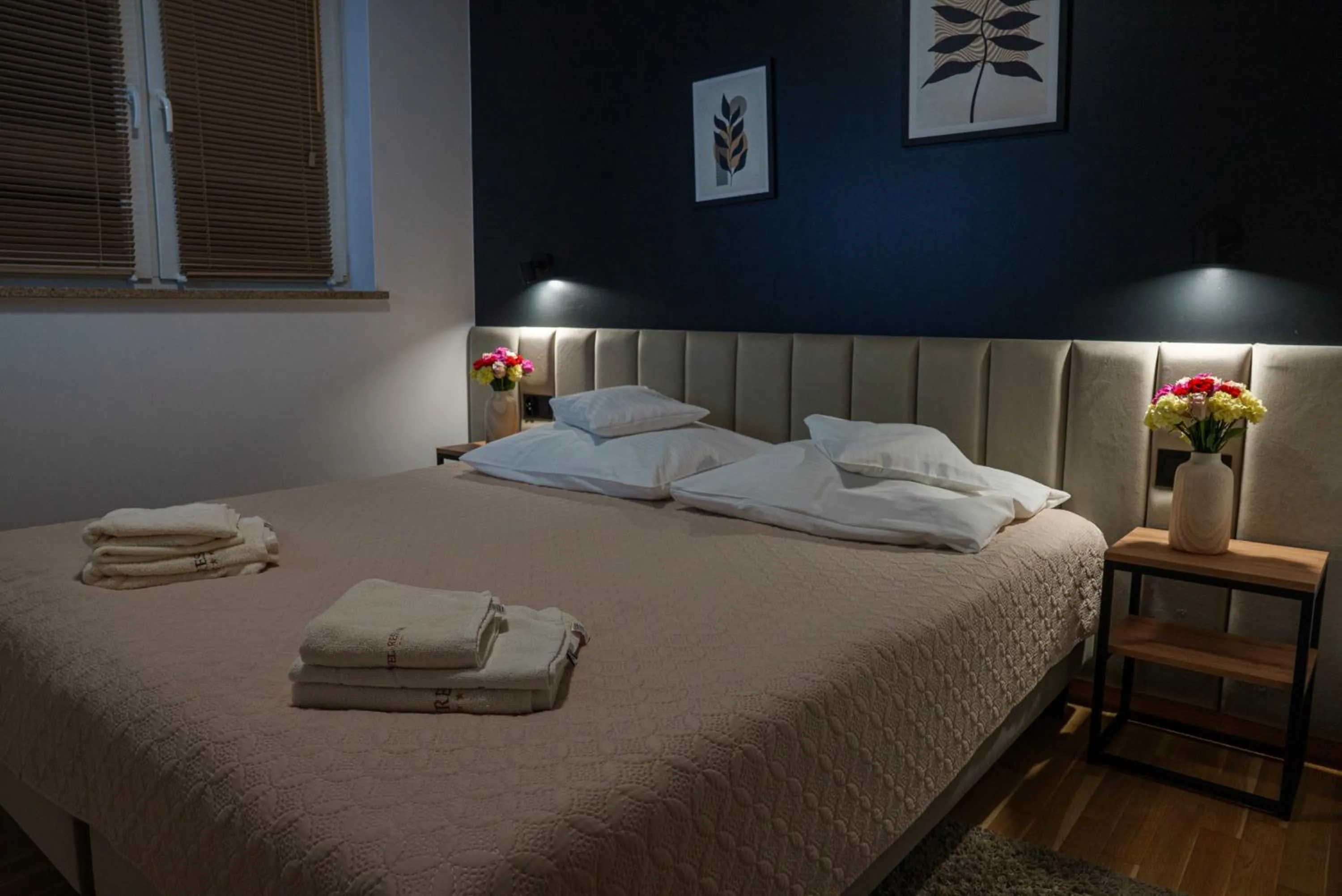 Bed in Hotel Reśliński