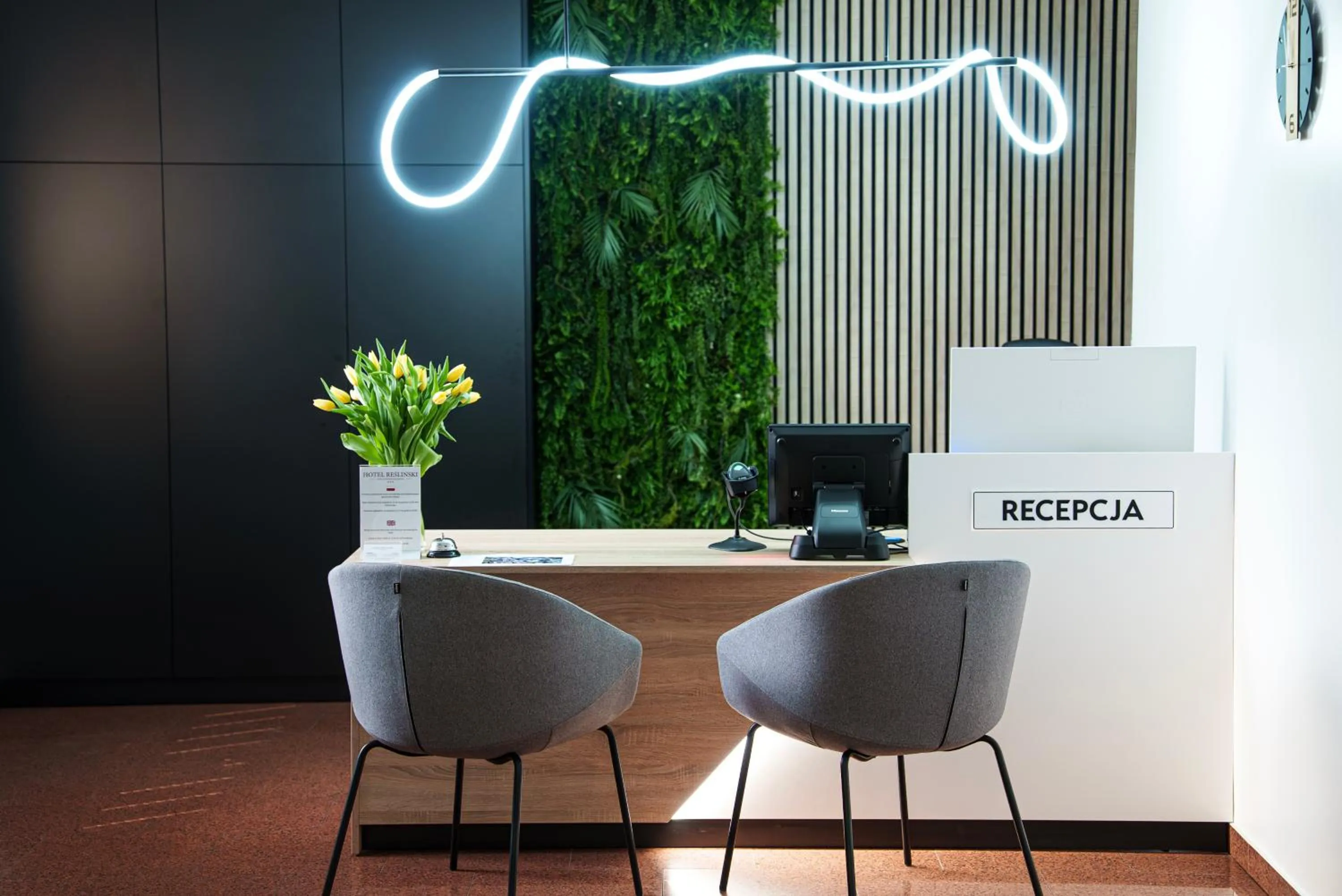 Lobby or reception in Hotel Reśliński