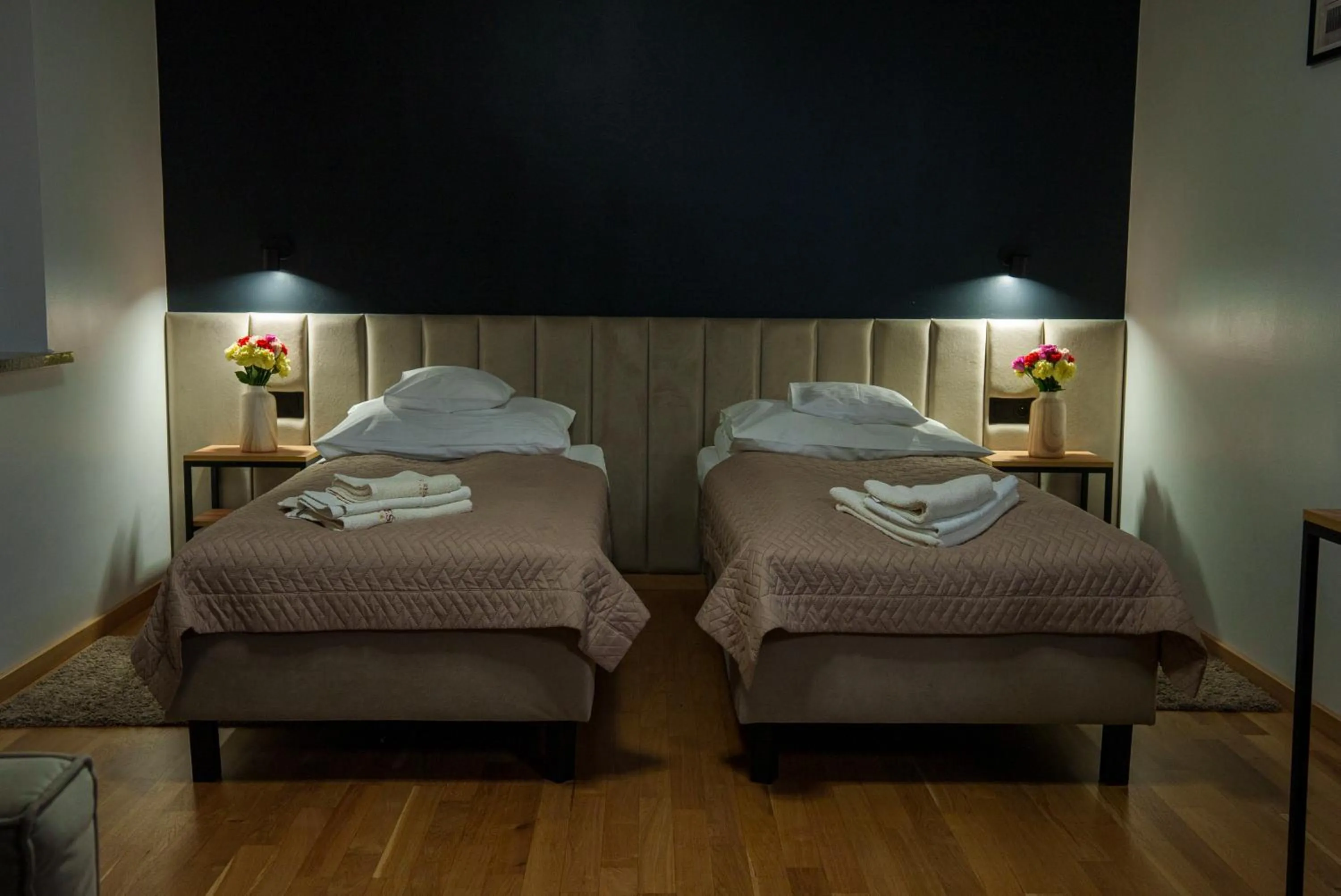 Bed in Hotel Reśliński