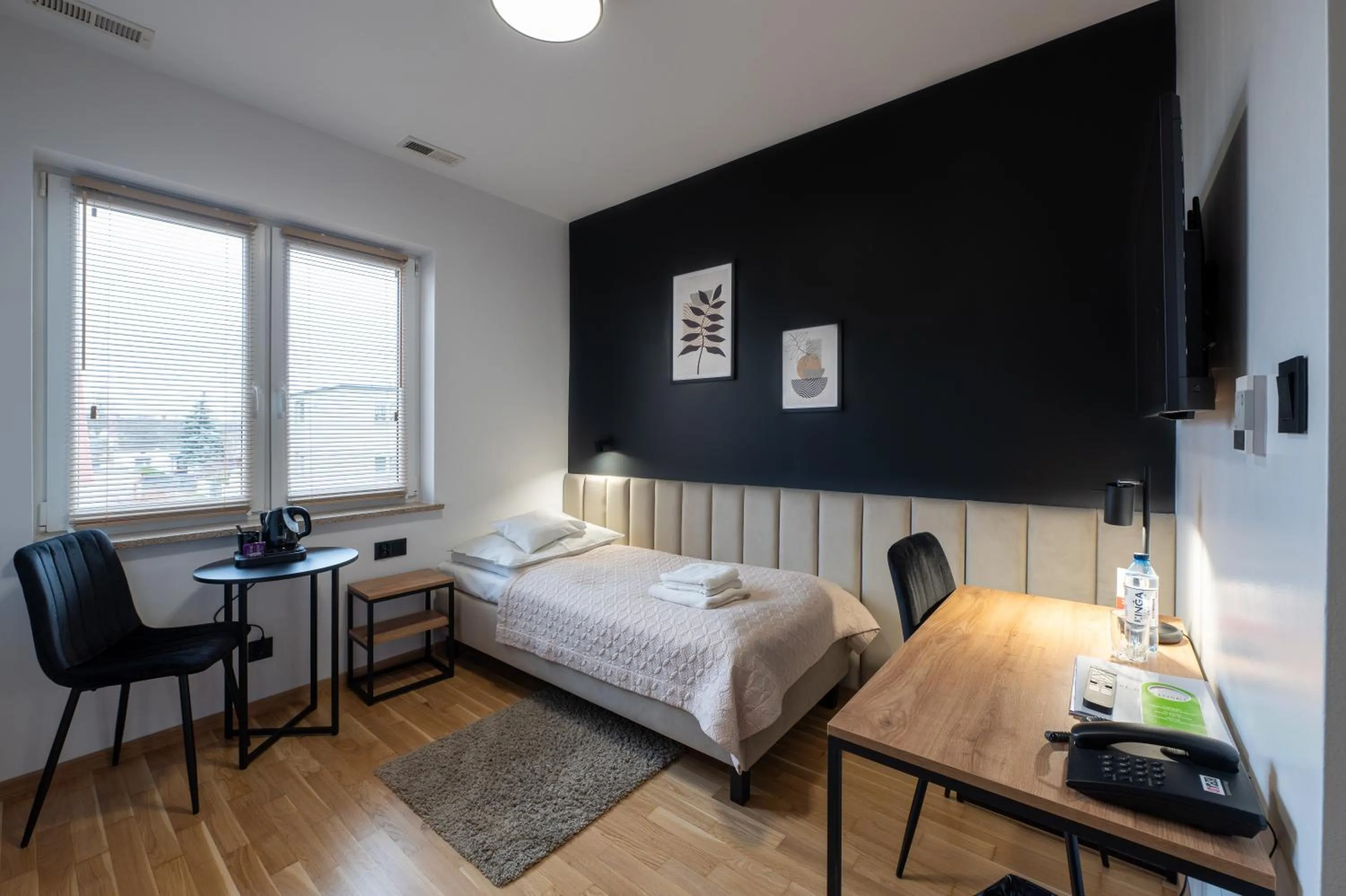 Bed in Hotel Reśliński