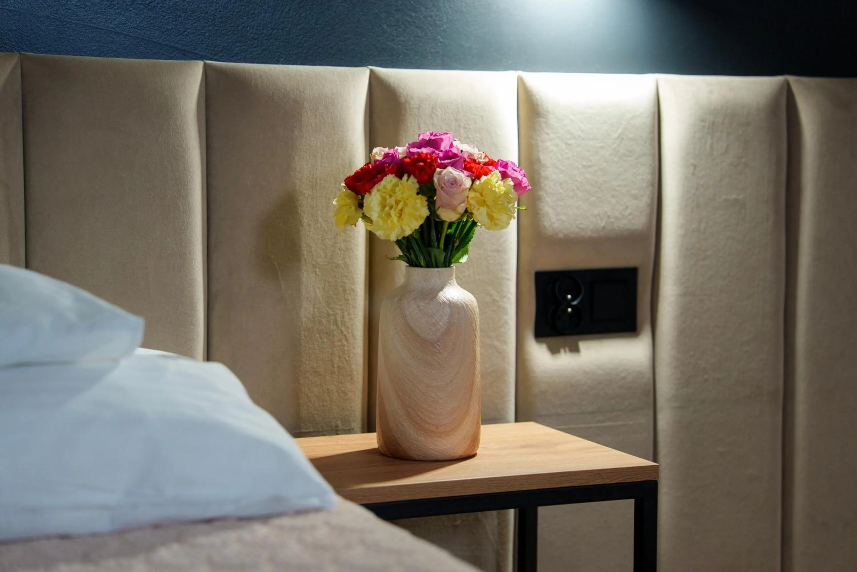 Bed in Hotel Reśliński