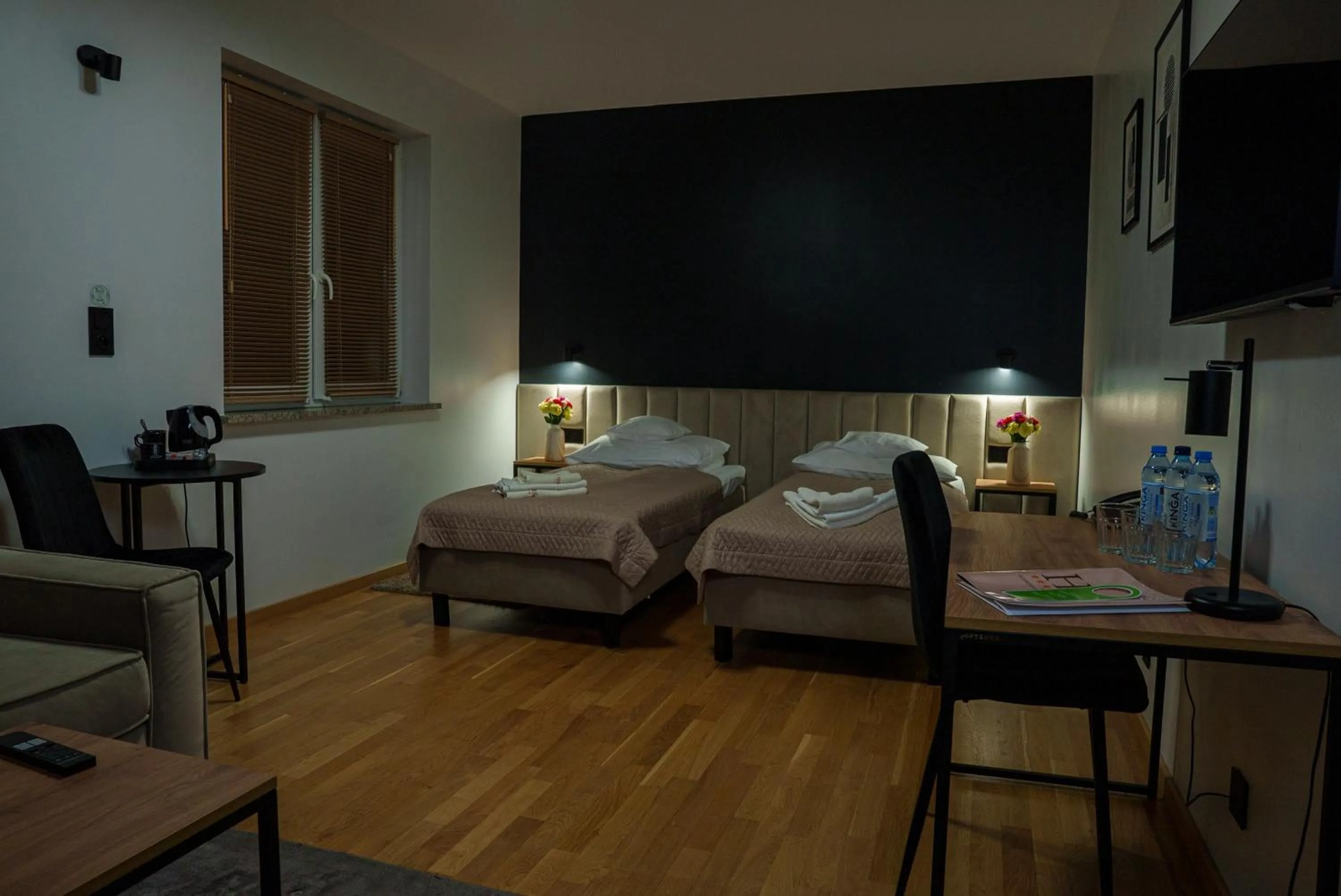 Bed in Hotel Reśliński