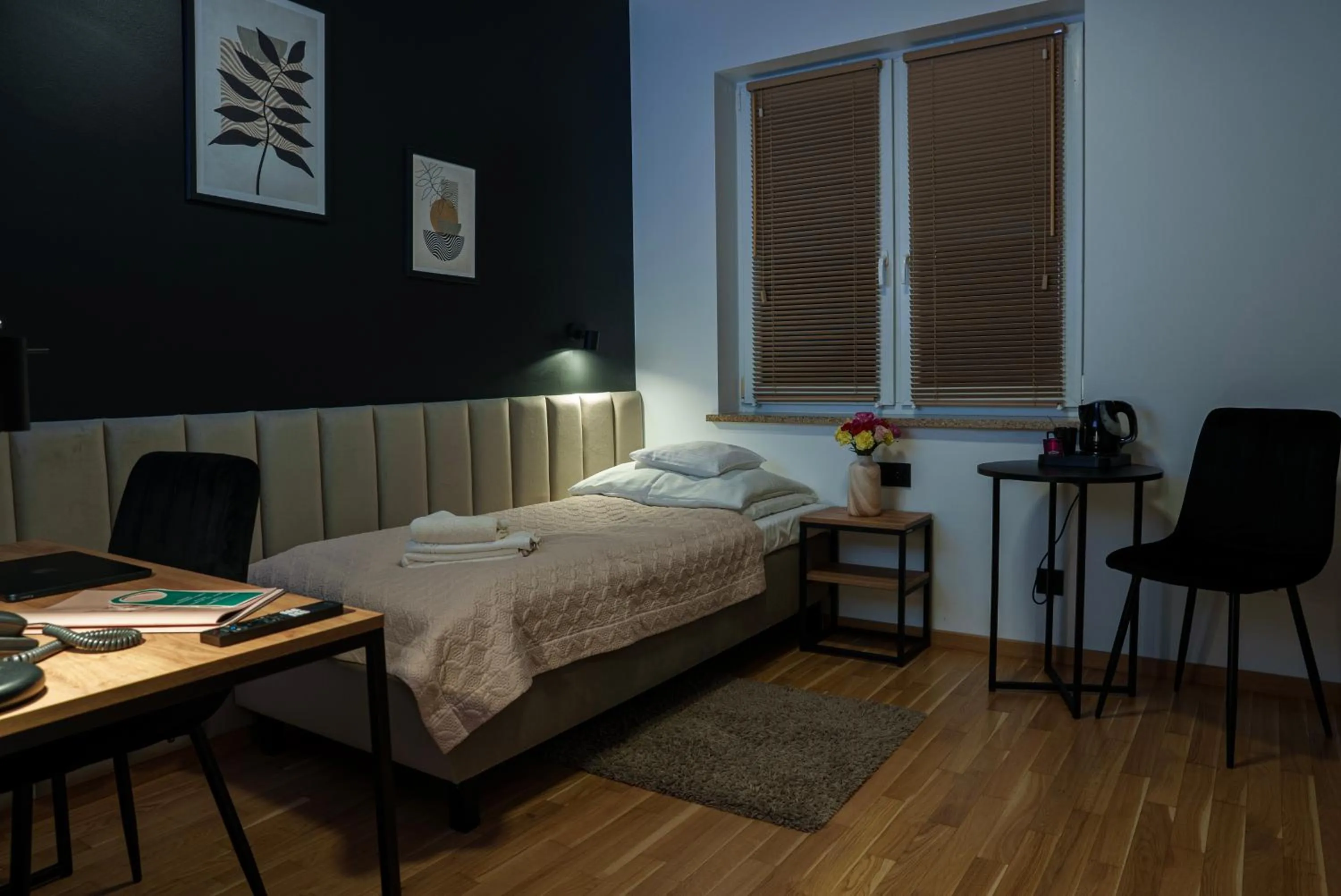 Bed in Hotel Reśliński