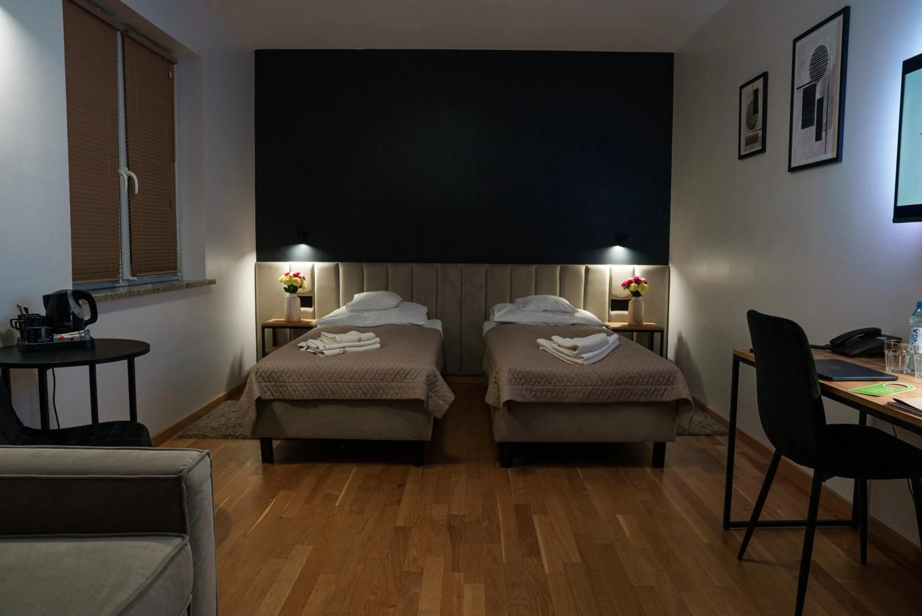 Bed in Hotel Reśliński