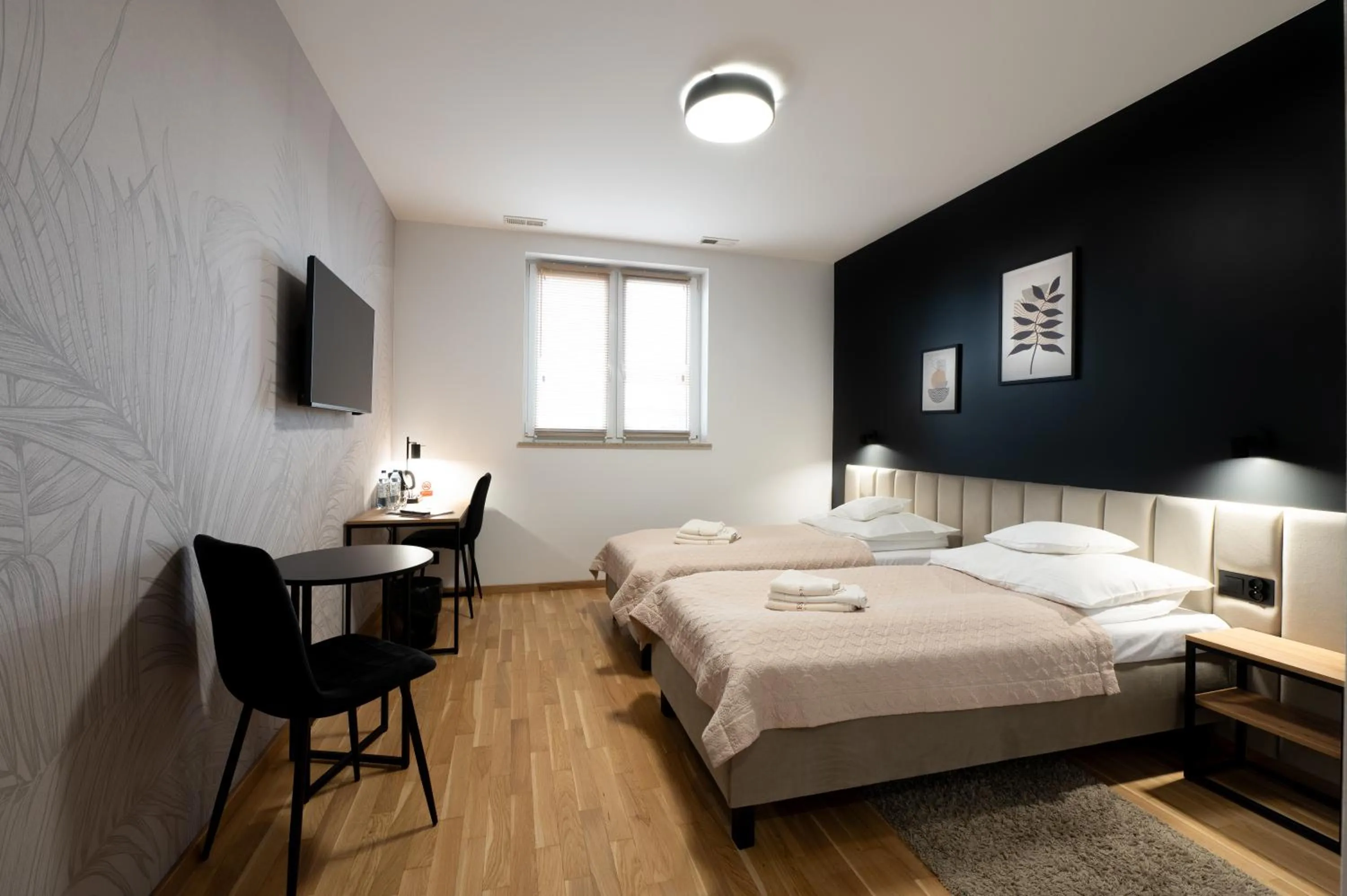 Bed in Hotel Reśliński