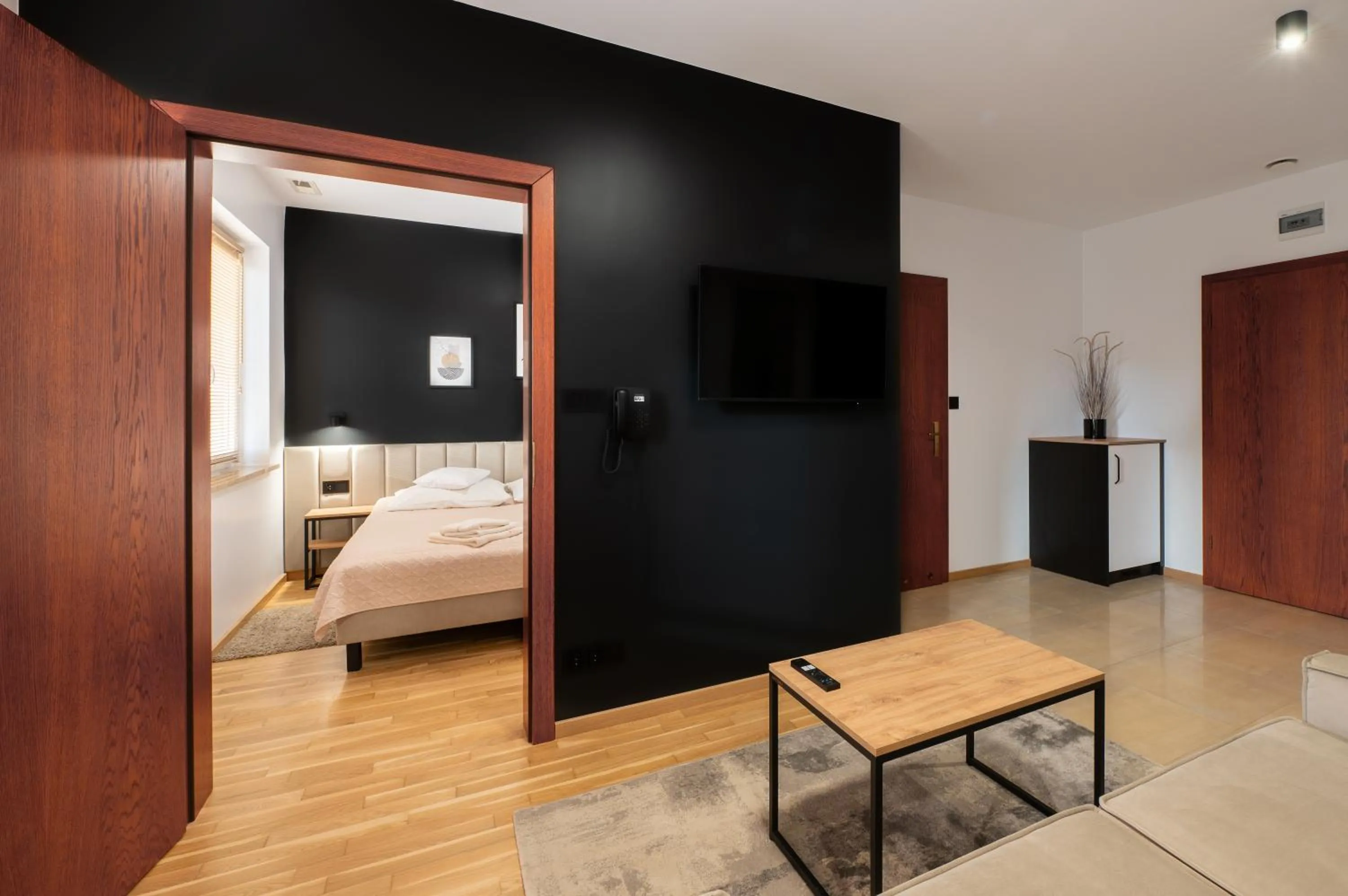 Bed in Hotel Reśliński