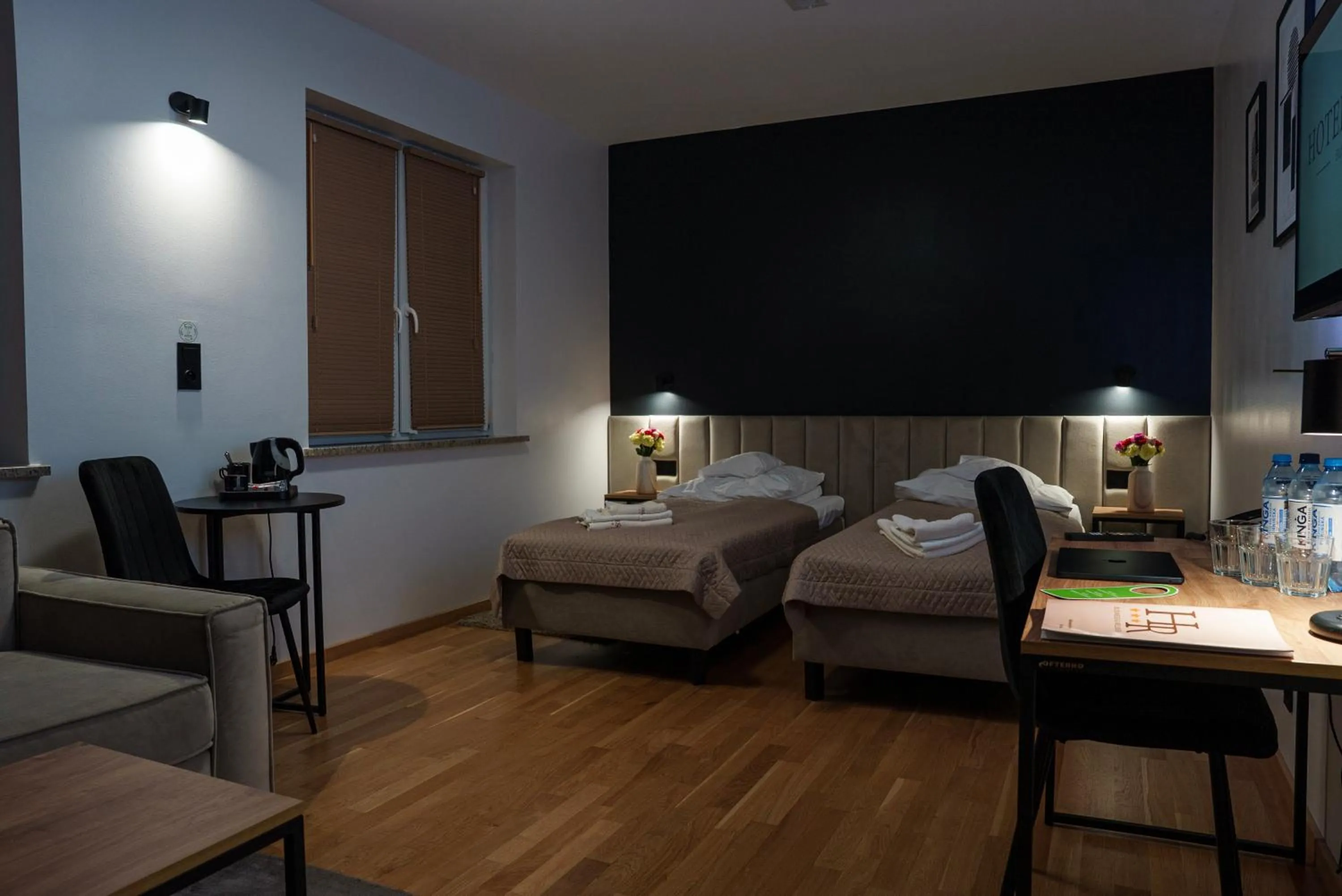 Bed in Hotel Reśliński