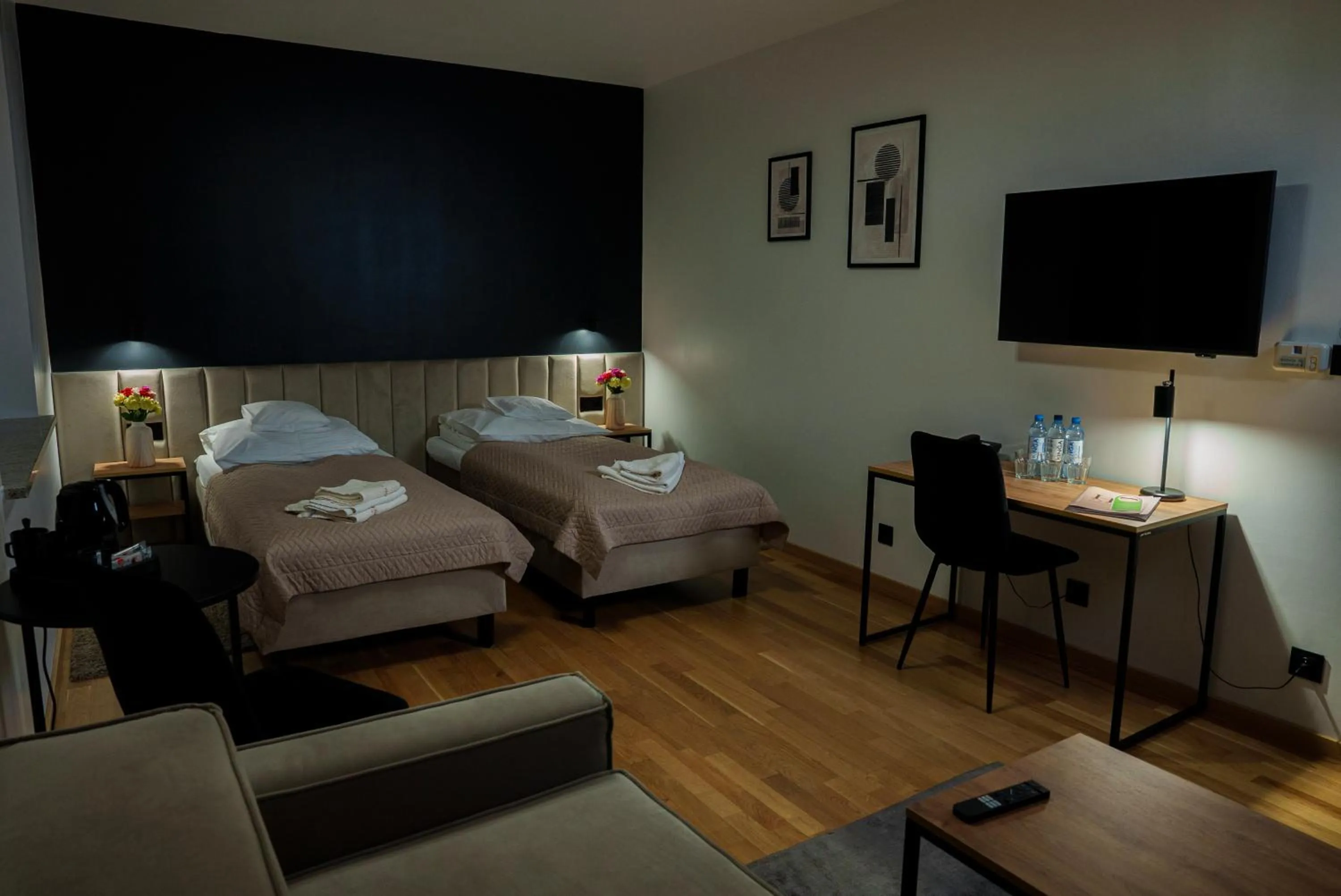 Bed in Hotel Reśliński