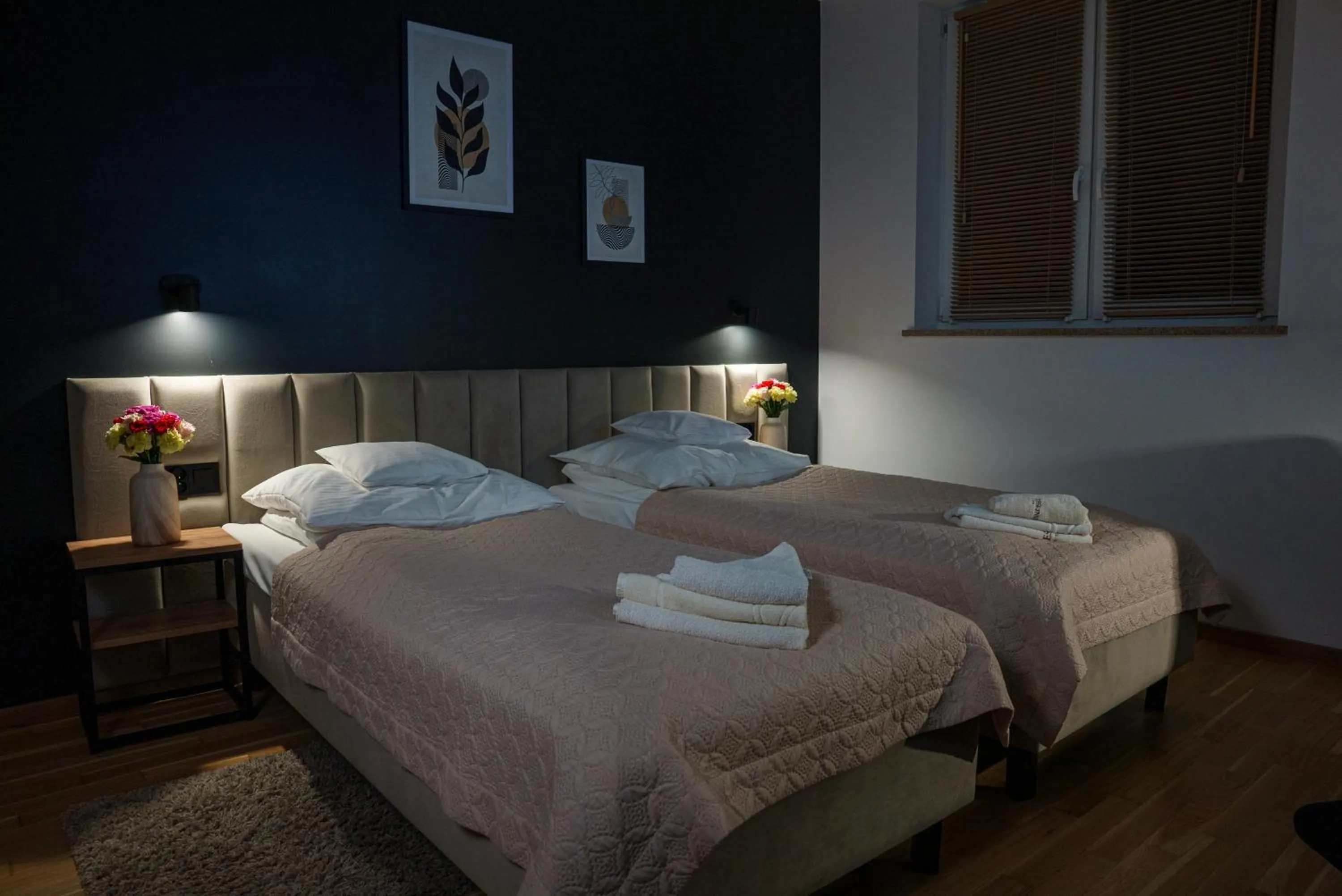 Bed in Hotel Reśliński