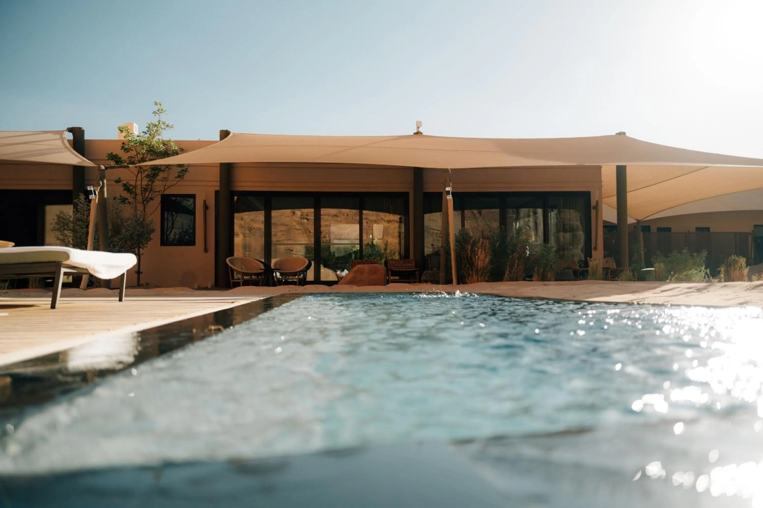 Pool view in Ashar Tented Resort