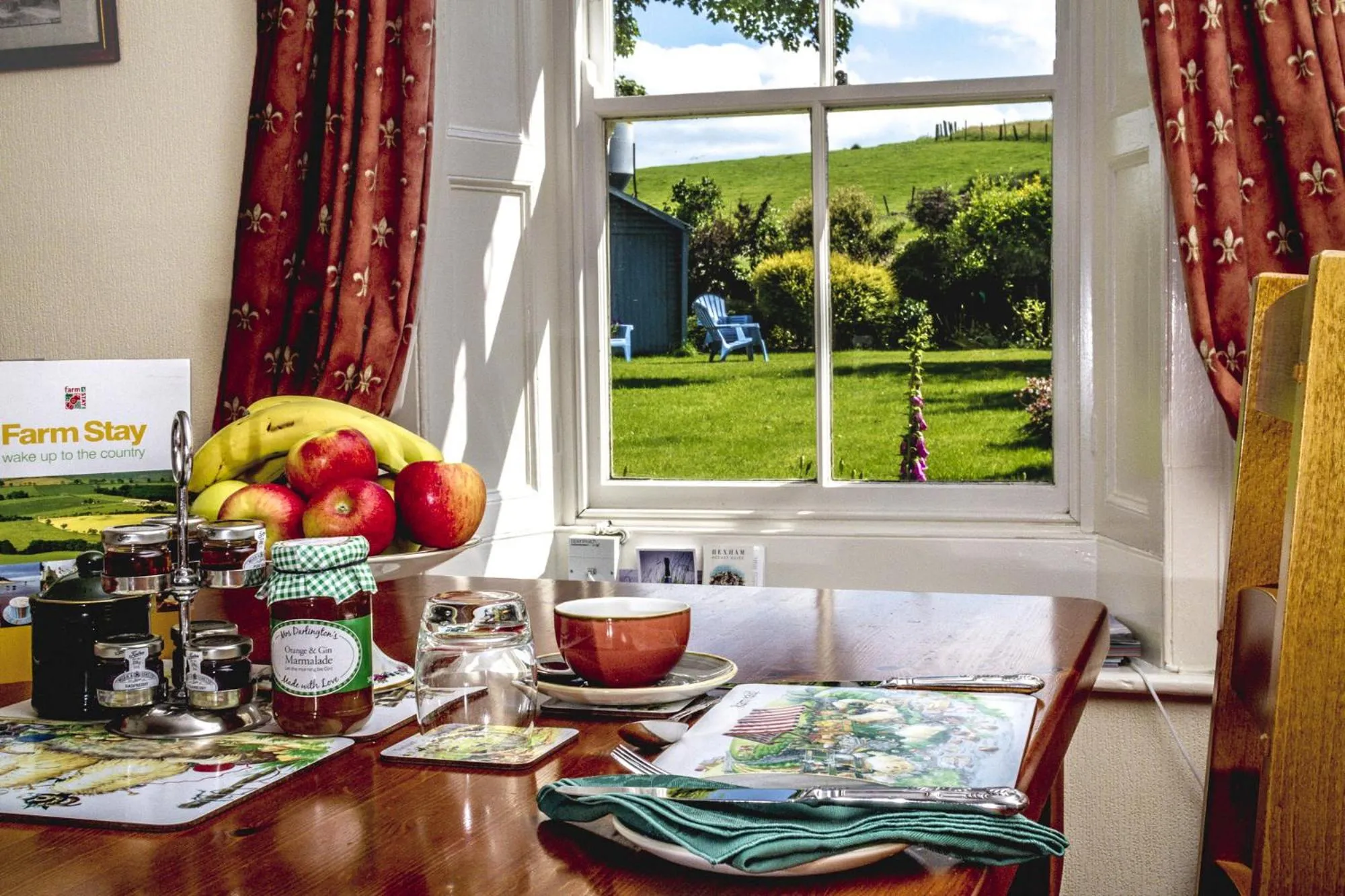 Dining area in Wydon Farm Bed and Breakfast