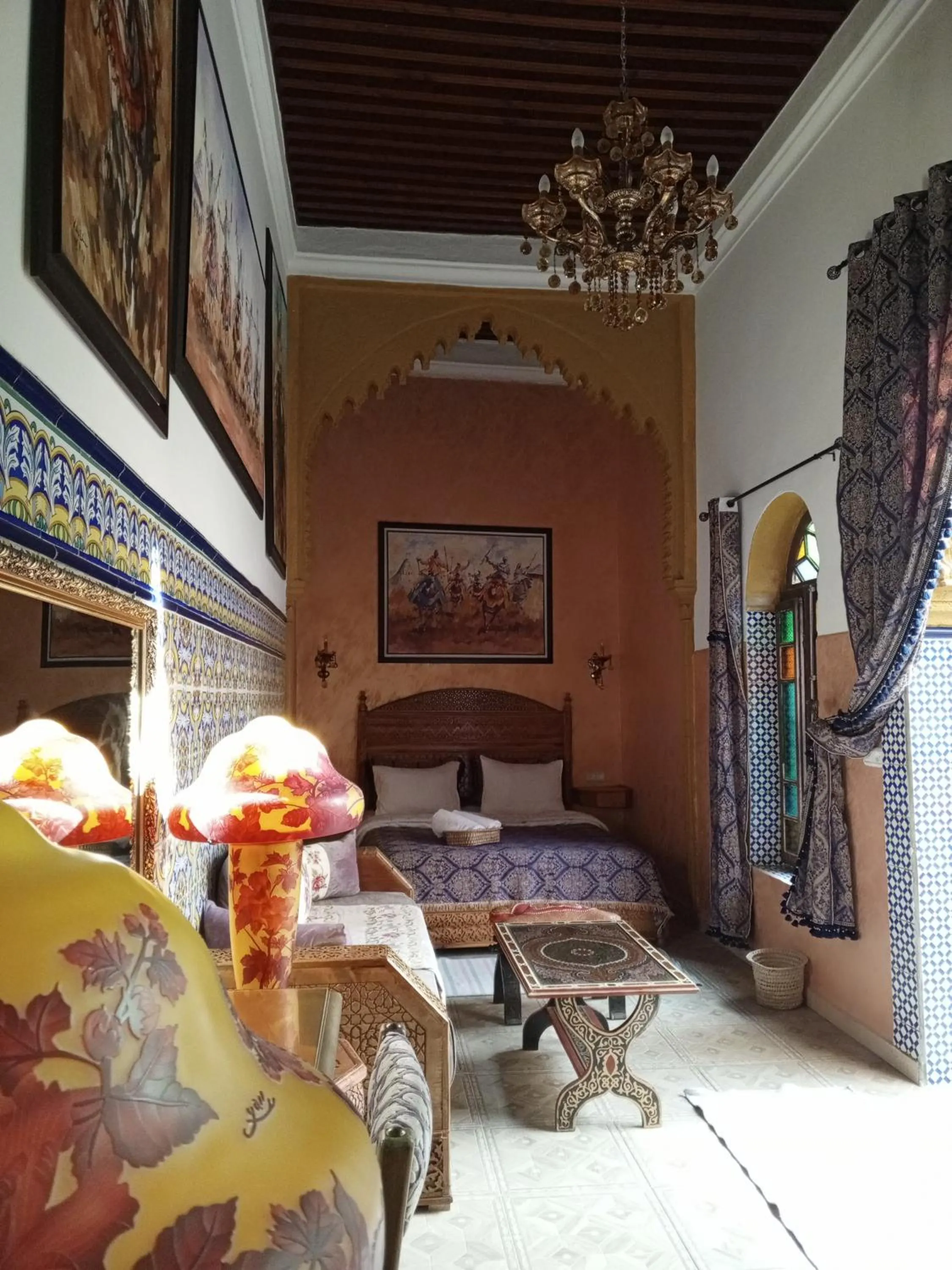 Bed in RIAD ESMERALDA By Dar Ouezzani