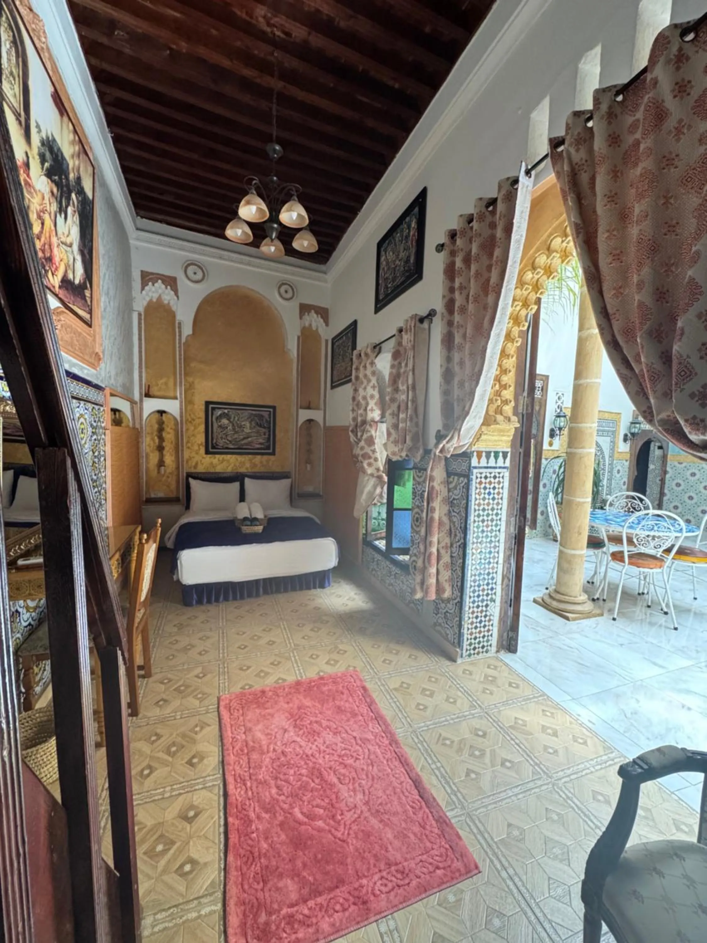 Bed in RIAD ESMERALDA By Dar Ouezzani