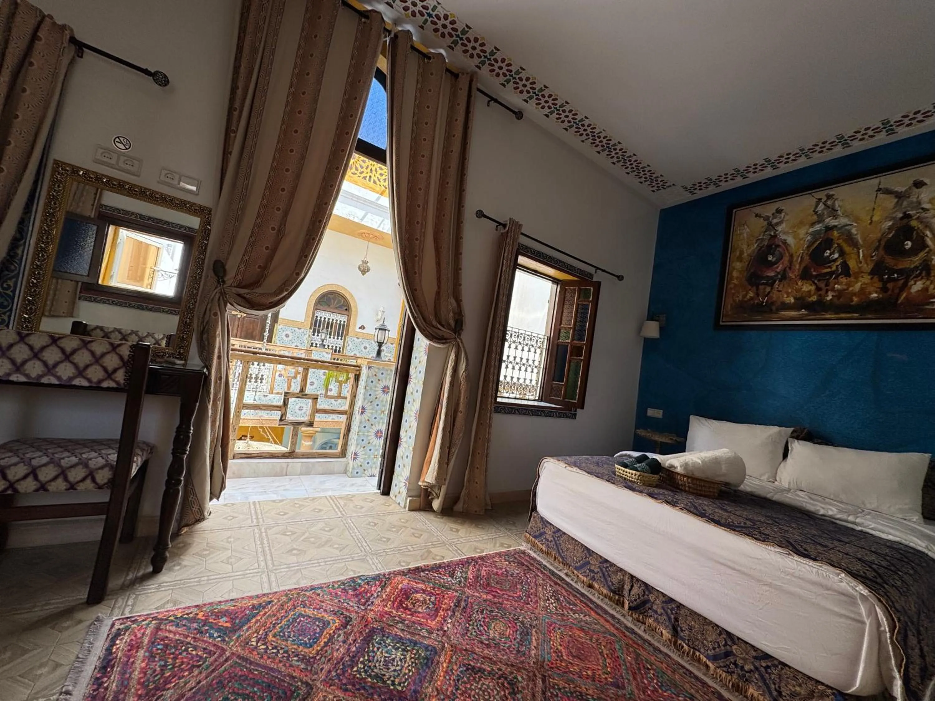 Bed in RIAD ESMERALDA By Dar Ouezzani