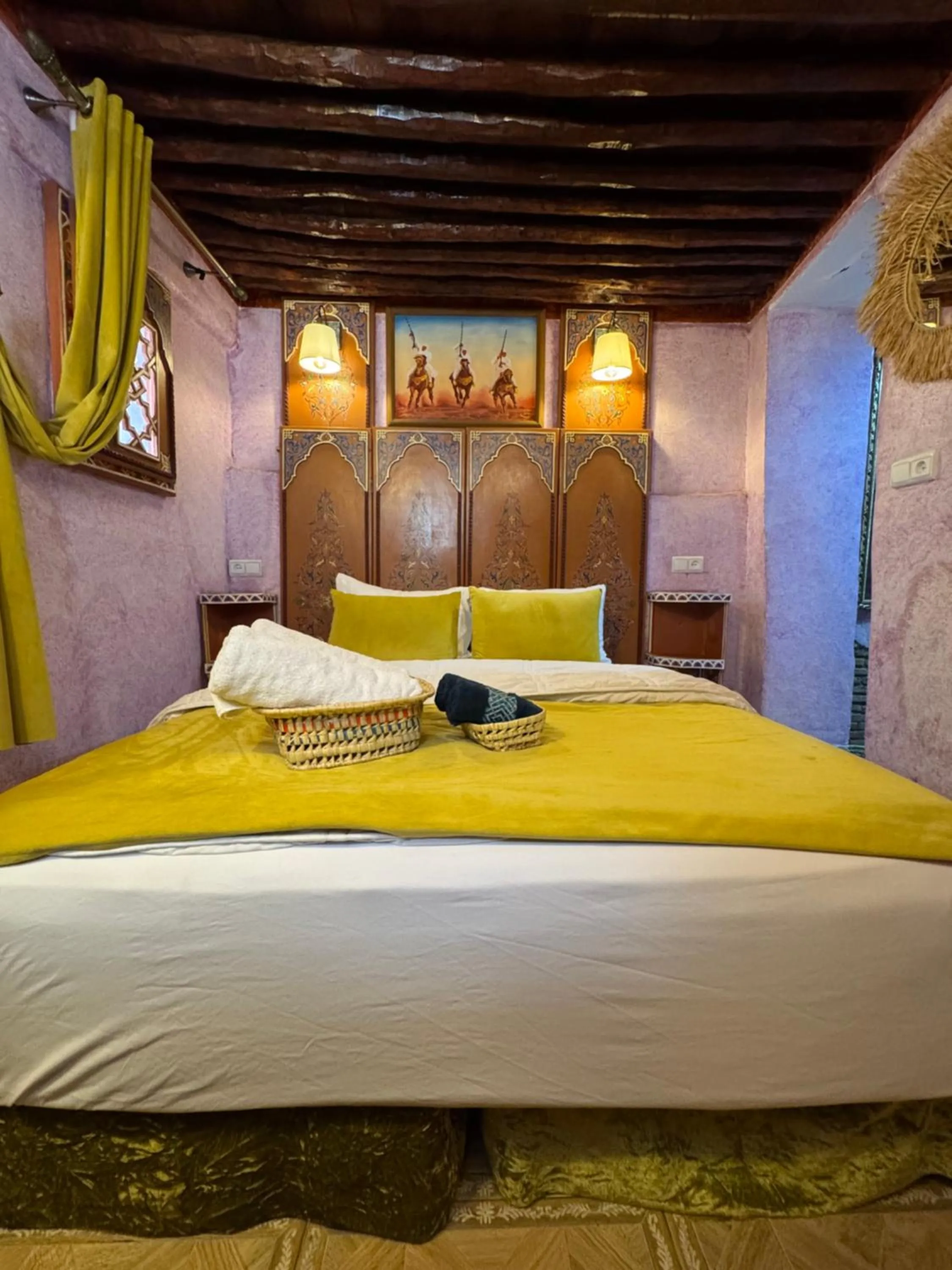 Bed in RIAD ESMERALDA By Dar Ouezzani