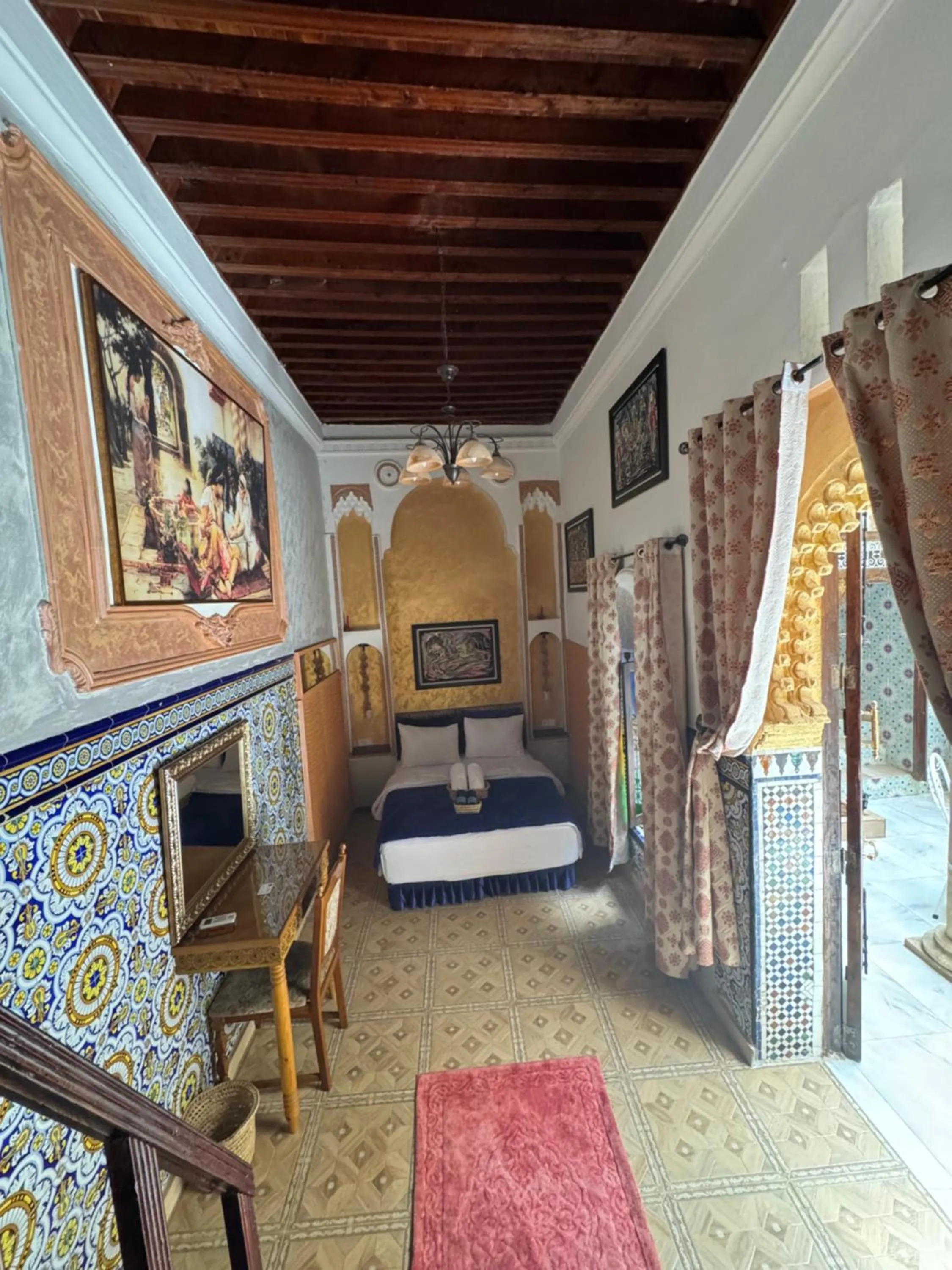 Bed in RIAD ESMERALDA By Dar Ouezzani