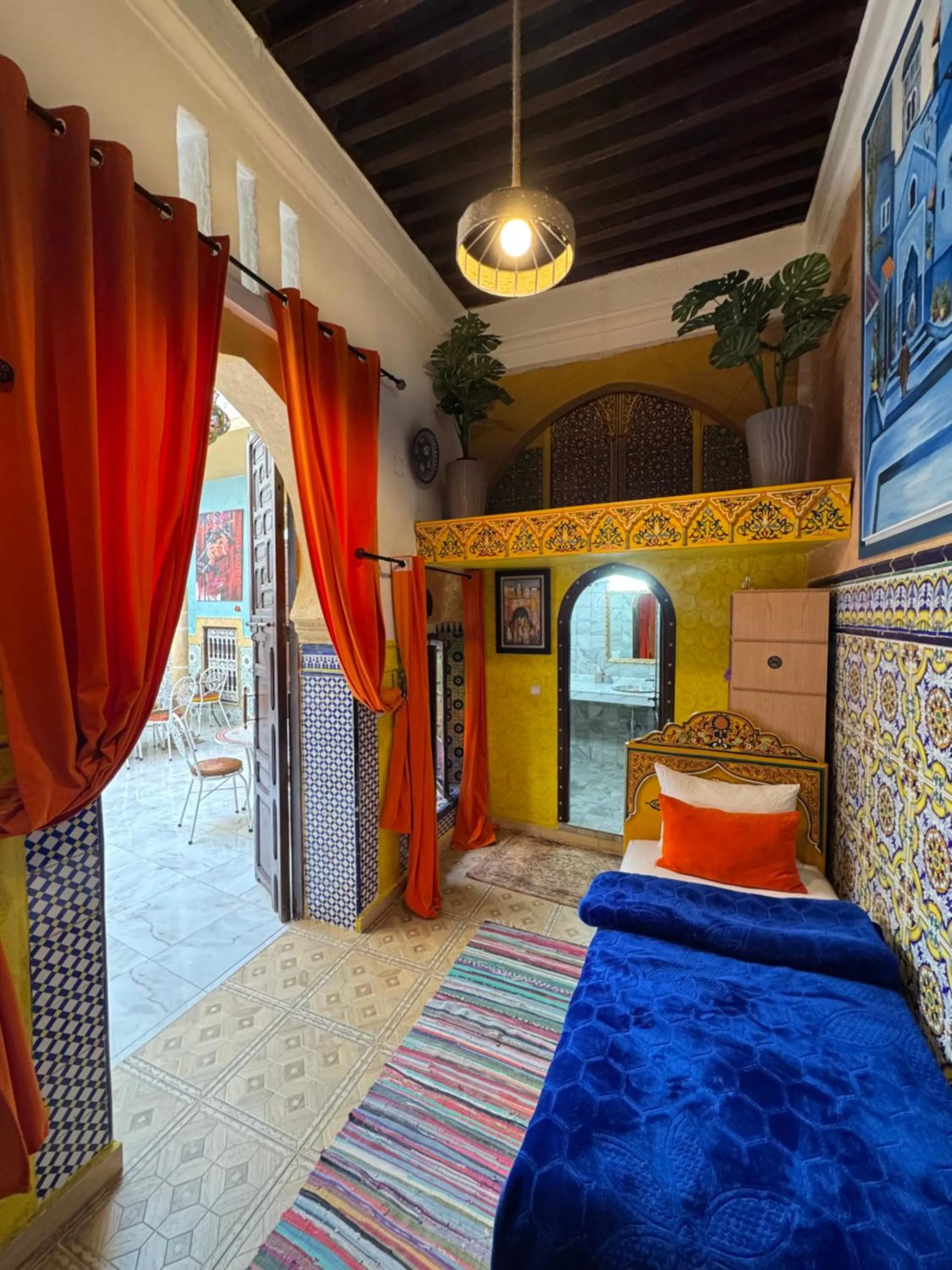 Bed in RIAD ESMERALDA By Dar Ouezzani