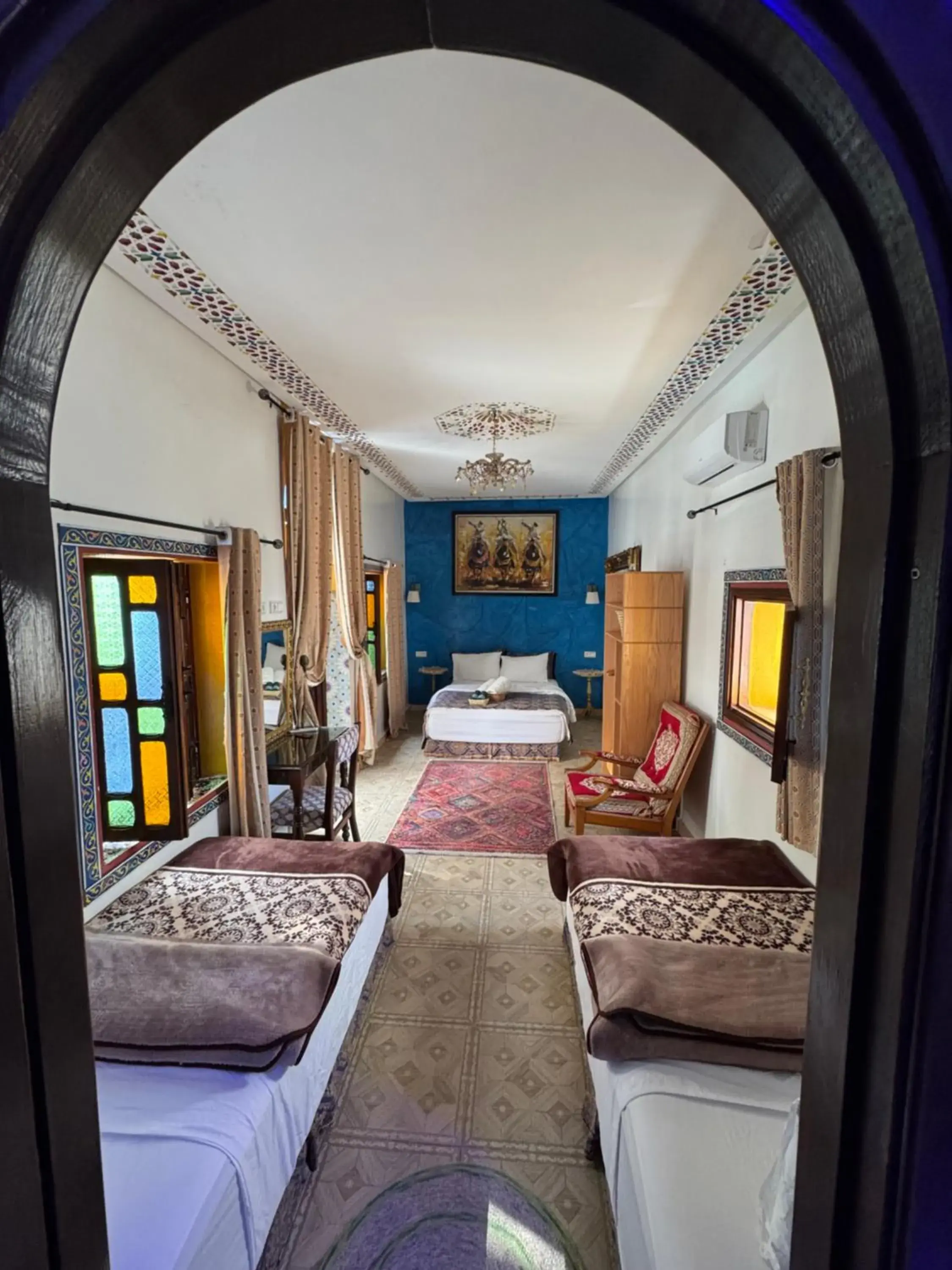 Quadruple Room with Bathroom in RIAD ESMERALDA By Dar Ouezzani Quadruple Room with Bathroom in RIAD ESMERALDA By Dar Ouezzani