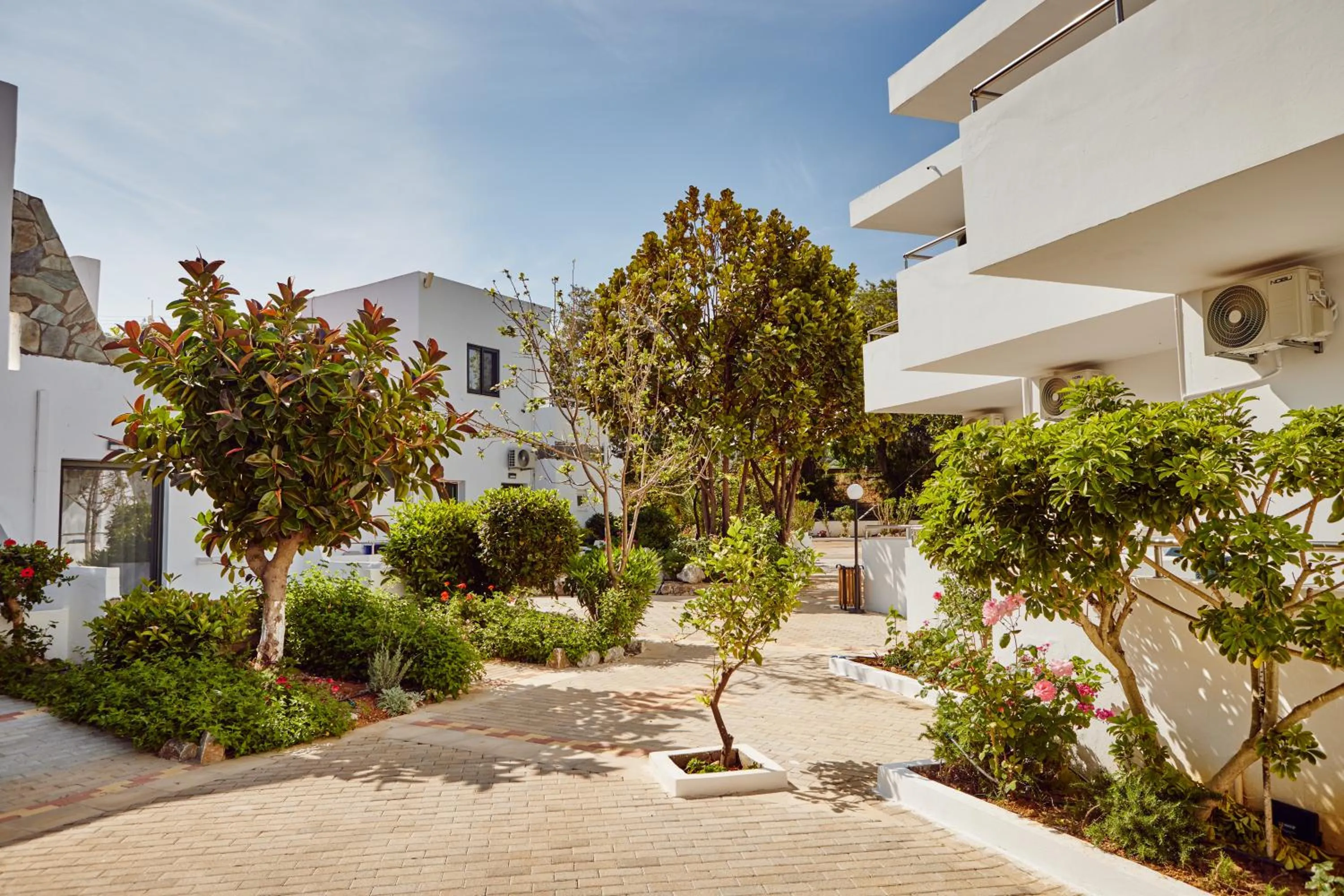 Garden view in Amnissos Residence