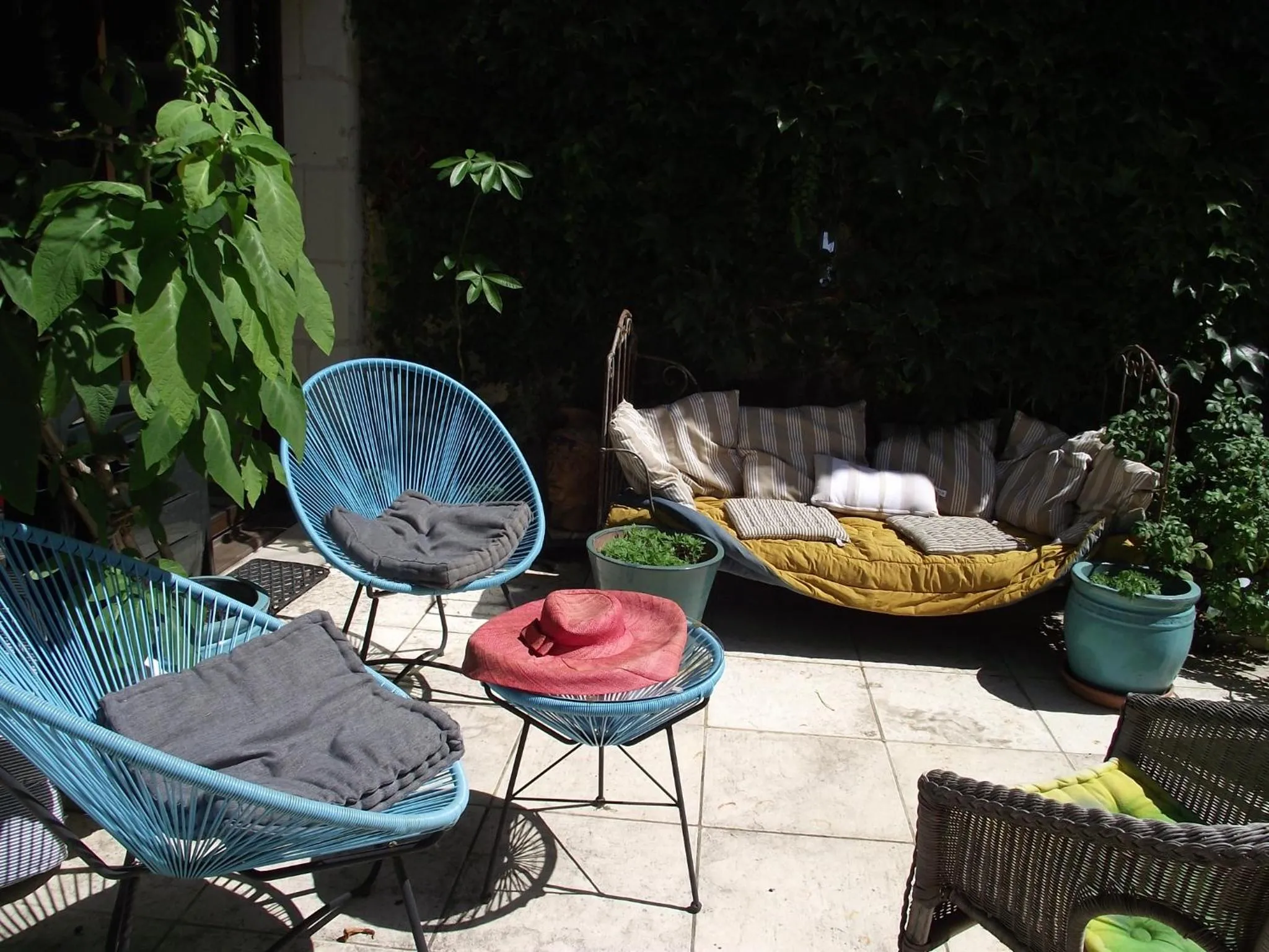 Balcony/Terrace in Chambre d'hôtes Le Vaujoint