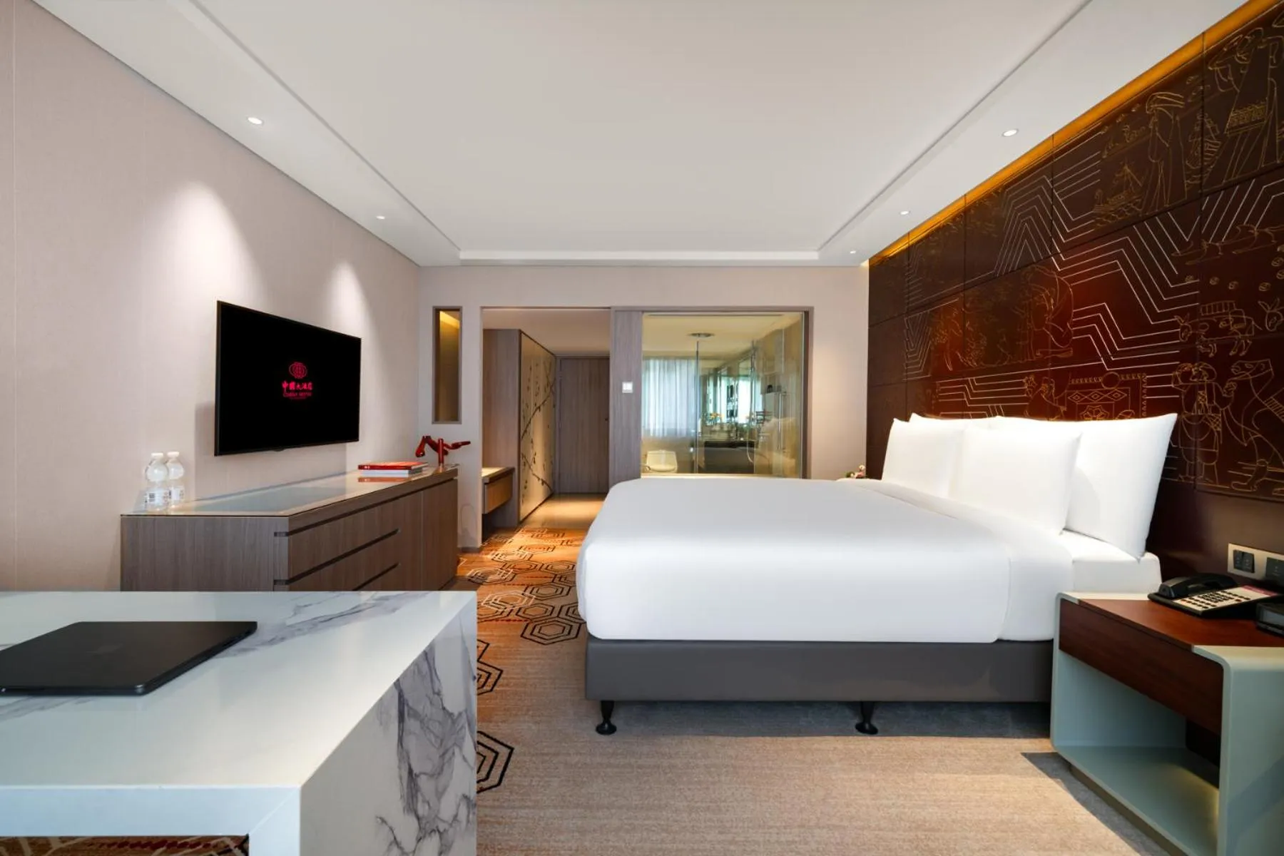 Bed in China Hotel Guangzhou