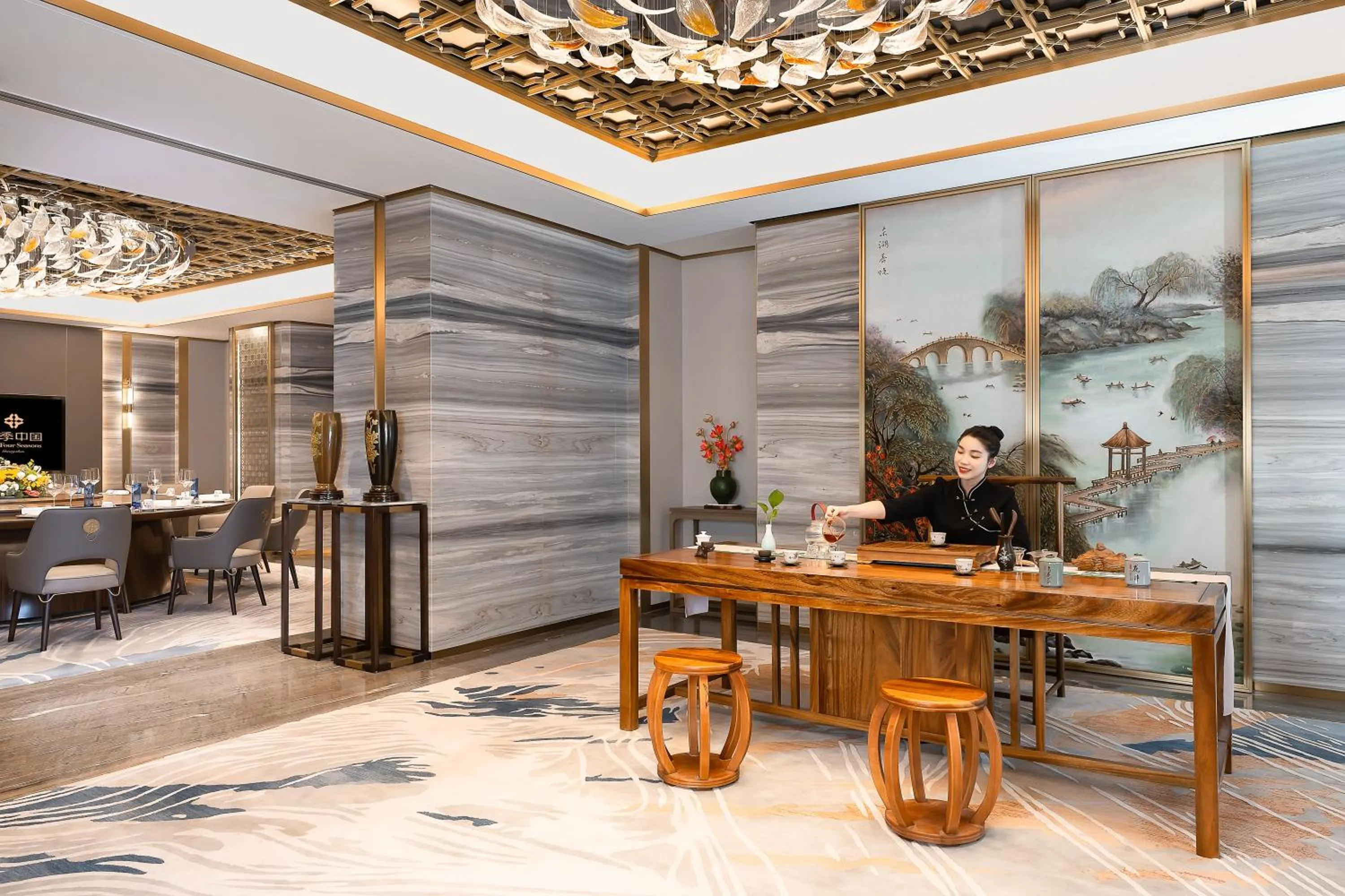 Dining area in China Hotel Guangzhou