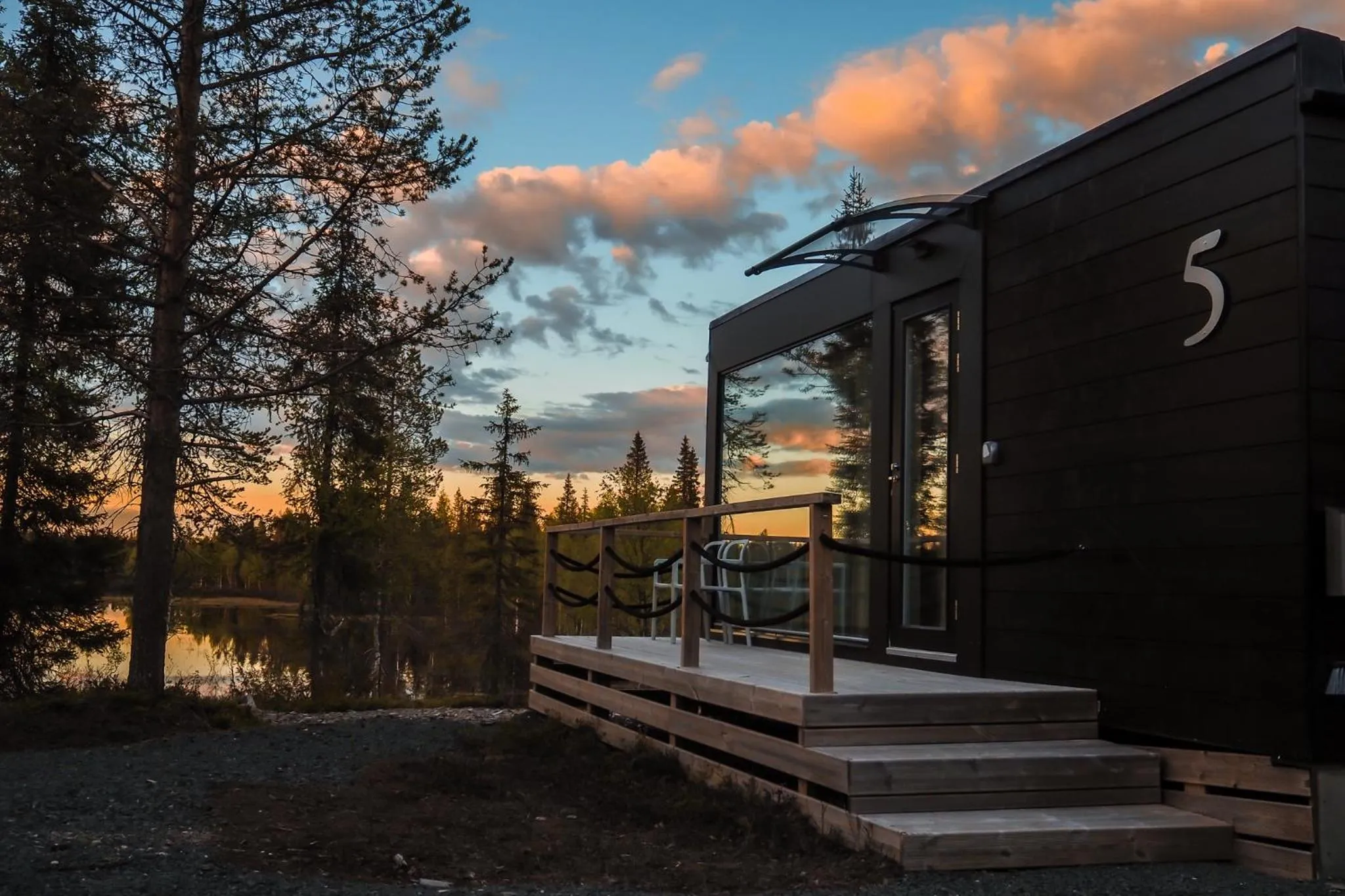 Sunset in Iisakki Village