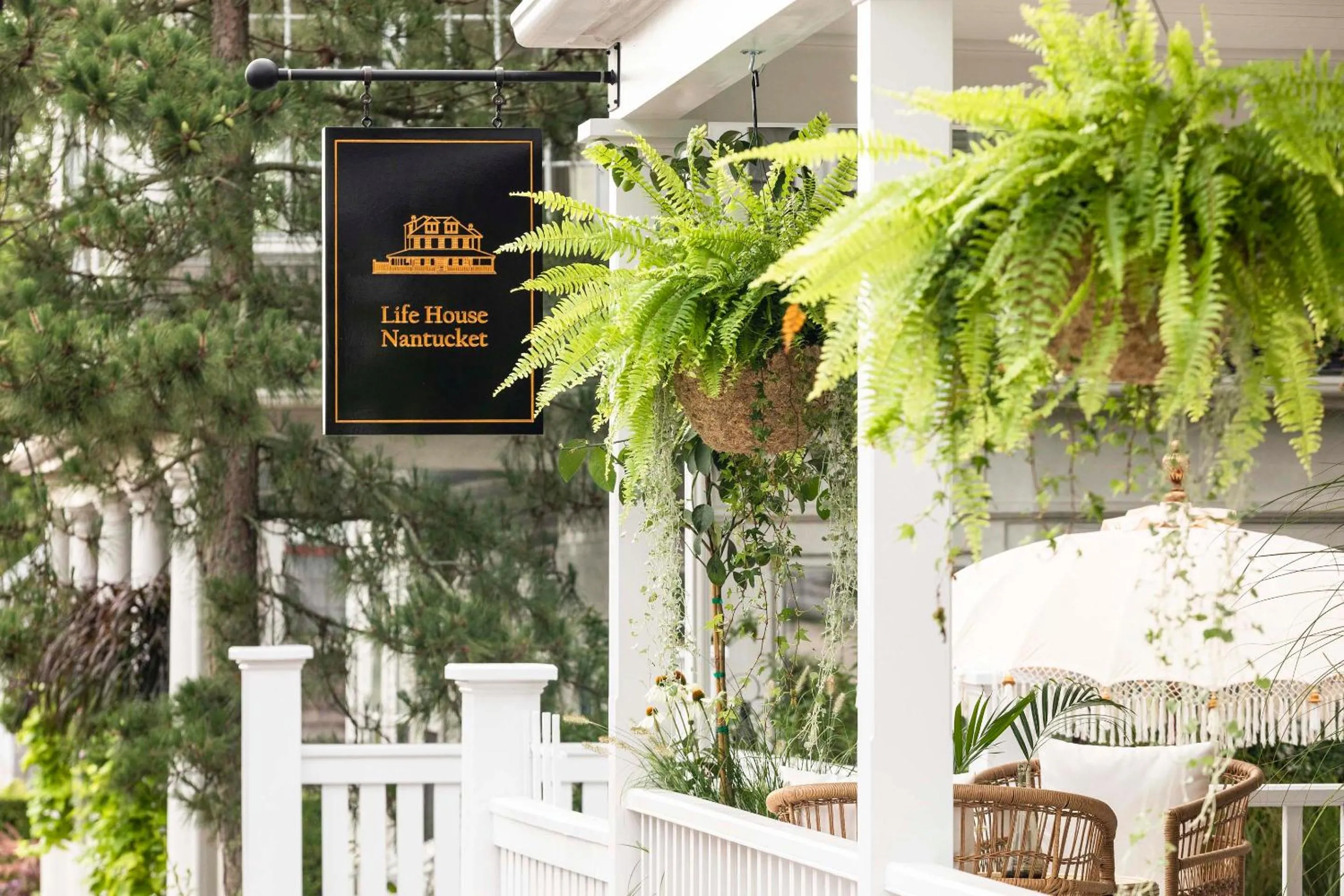 Garden in Life House, Nantucket