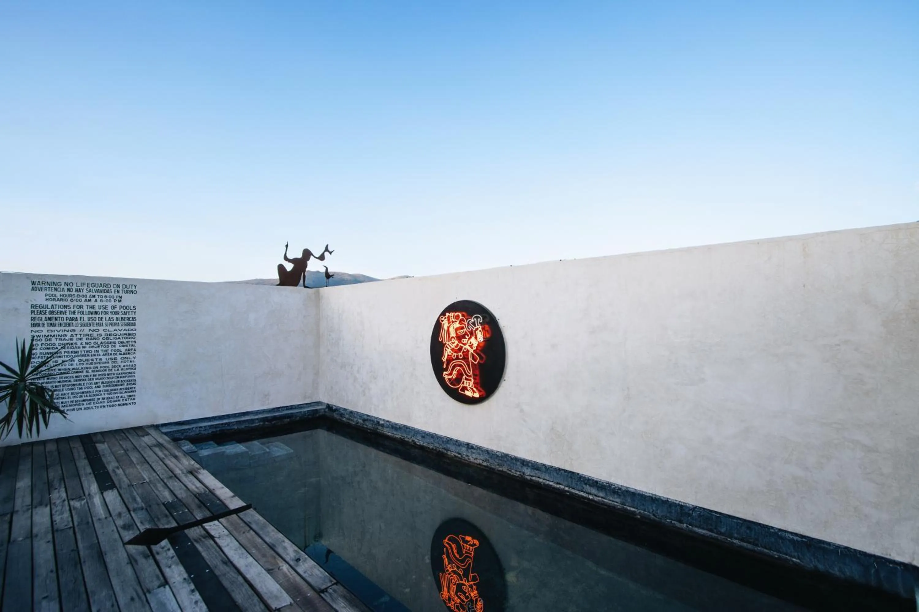 Swimming pool in Hotel Sin Nombre
