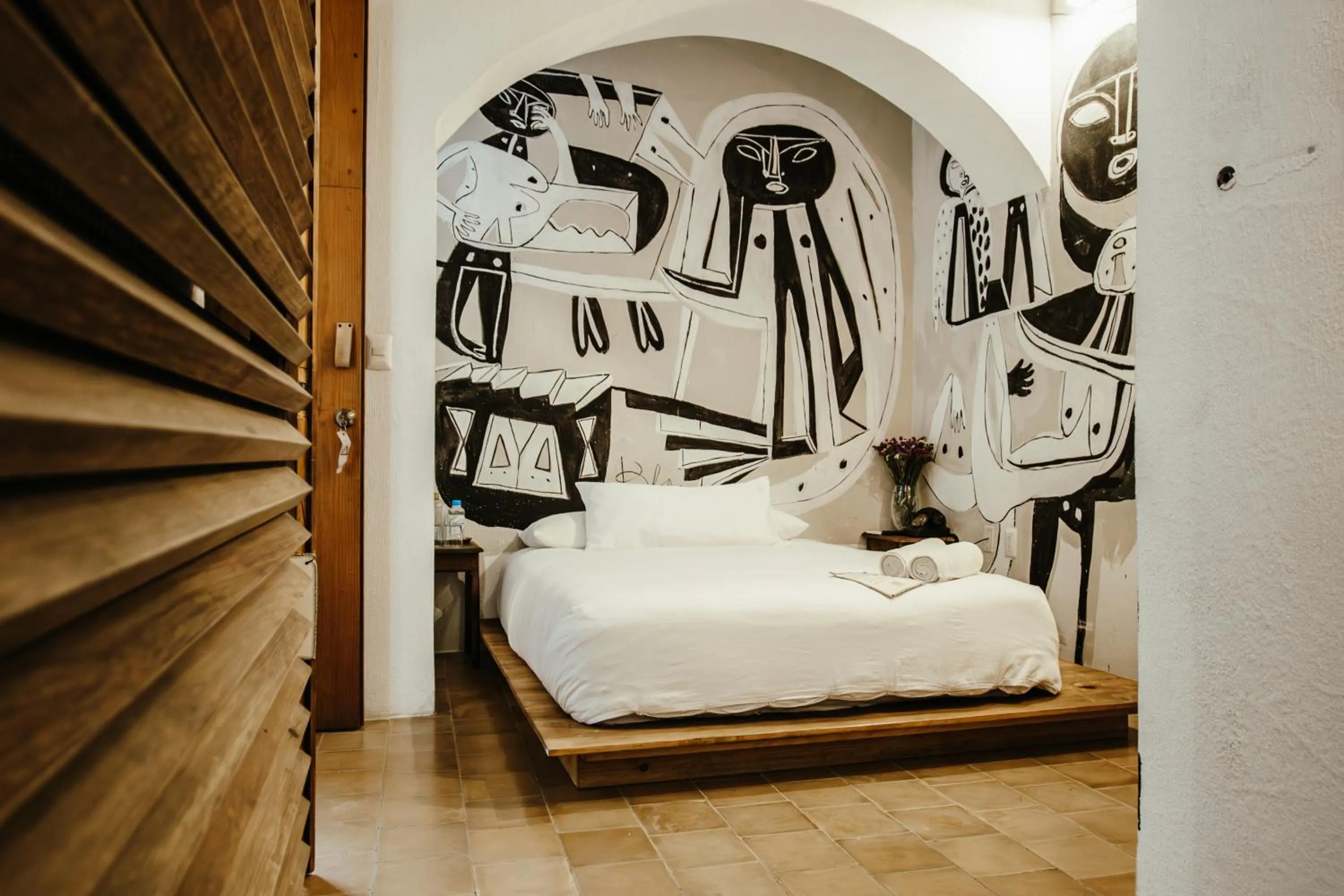 Bed in Hotel Sin Nombre