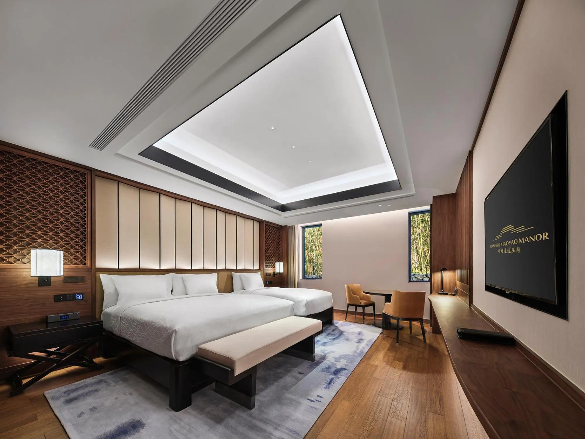 Bedroom, Bed in Xianghu Xiaoyao Manor