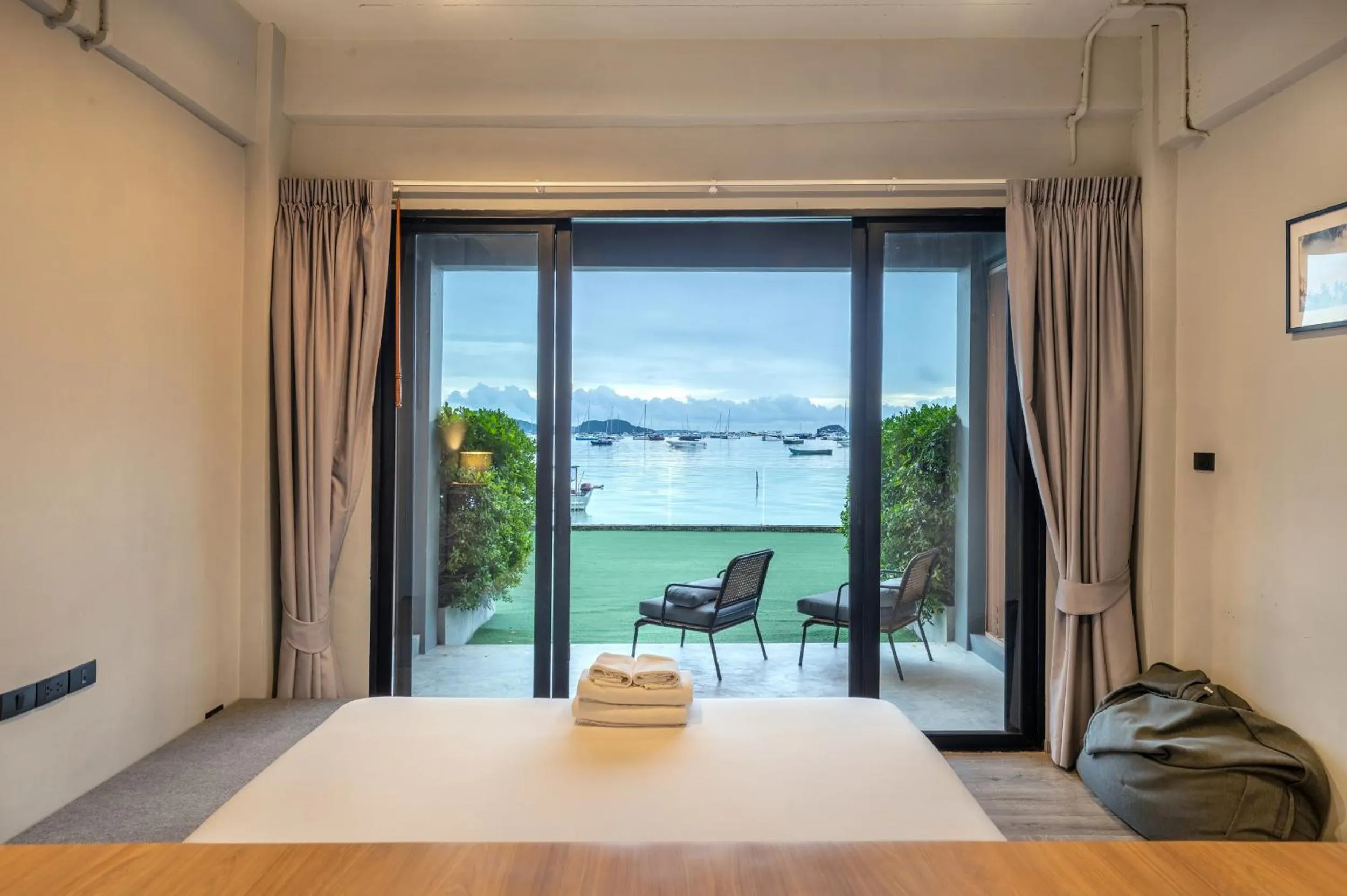 View (from property/room), Bed in SHIN Arch39 Phuket Beach Front - SHA Plus