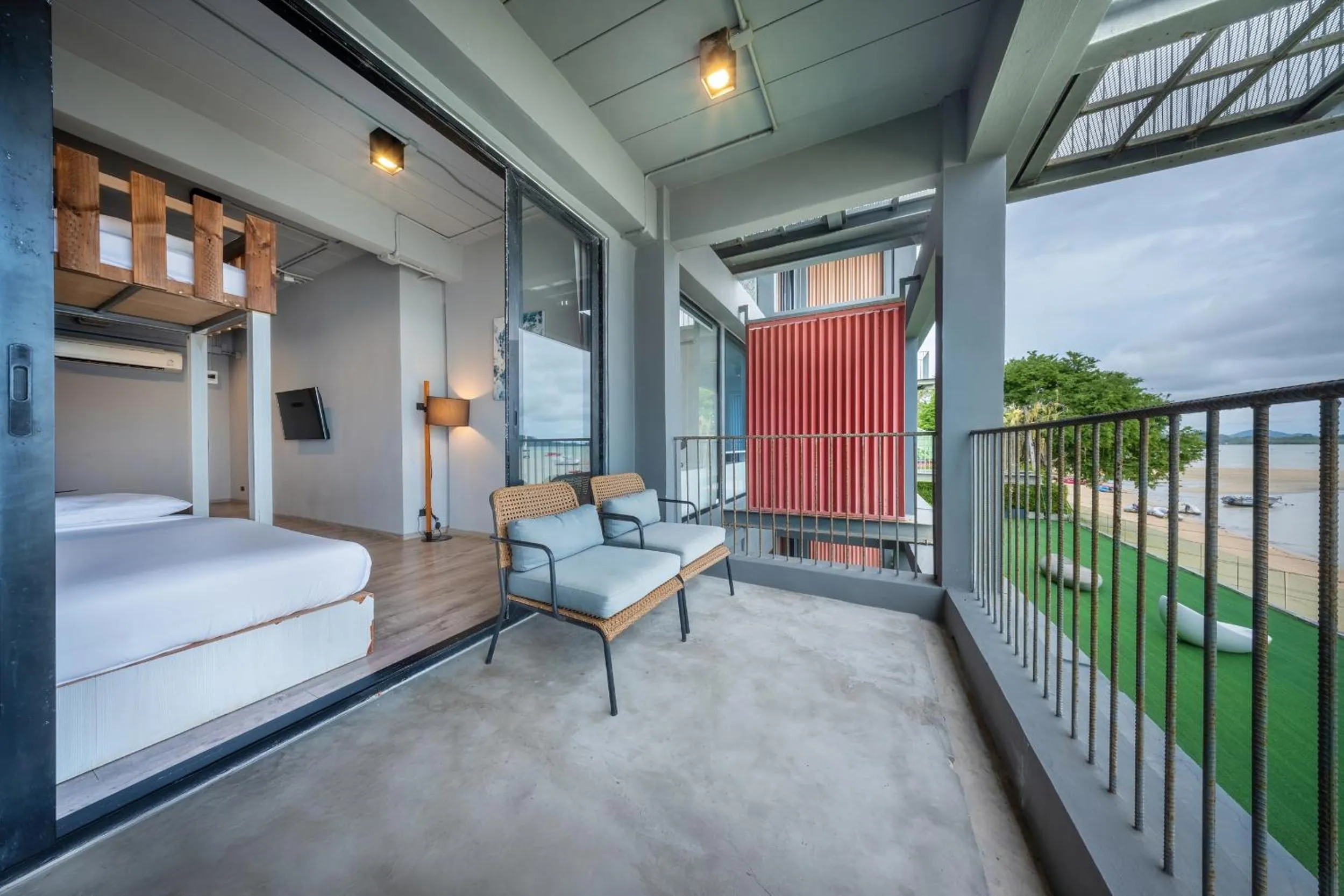 View (from property/room), Bed in SHIN Arch39 Phuket Beach Front - SHA Plus