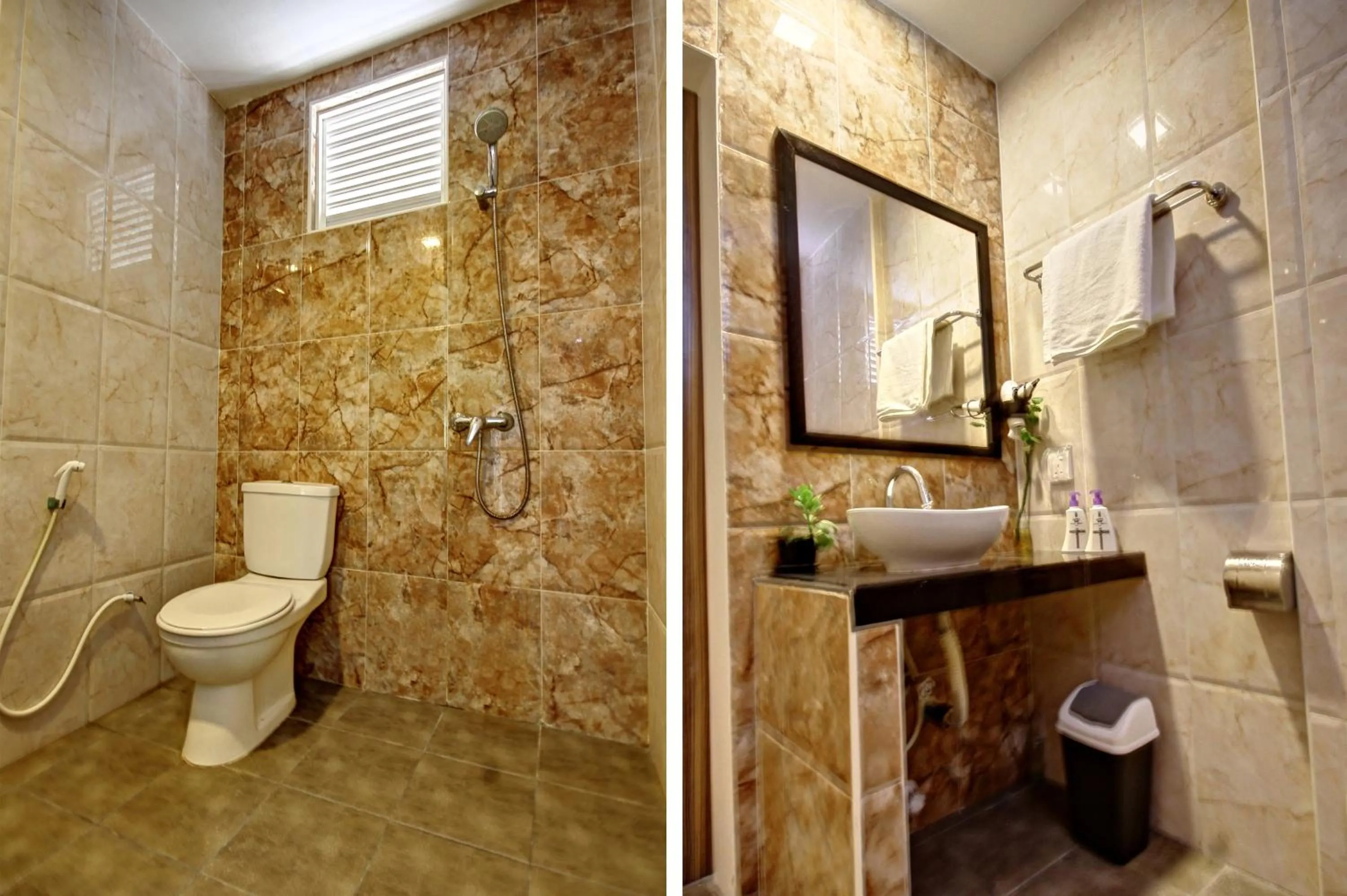 Toilet in Crown Beach Villas -Private Beach