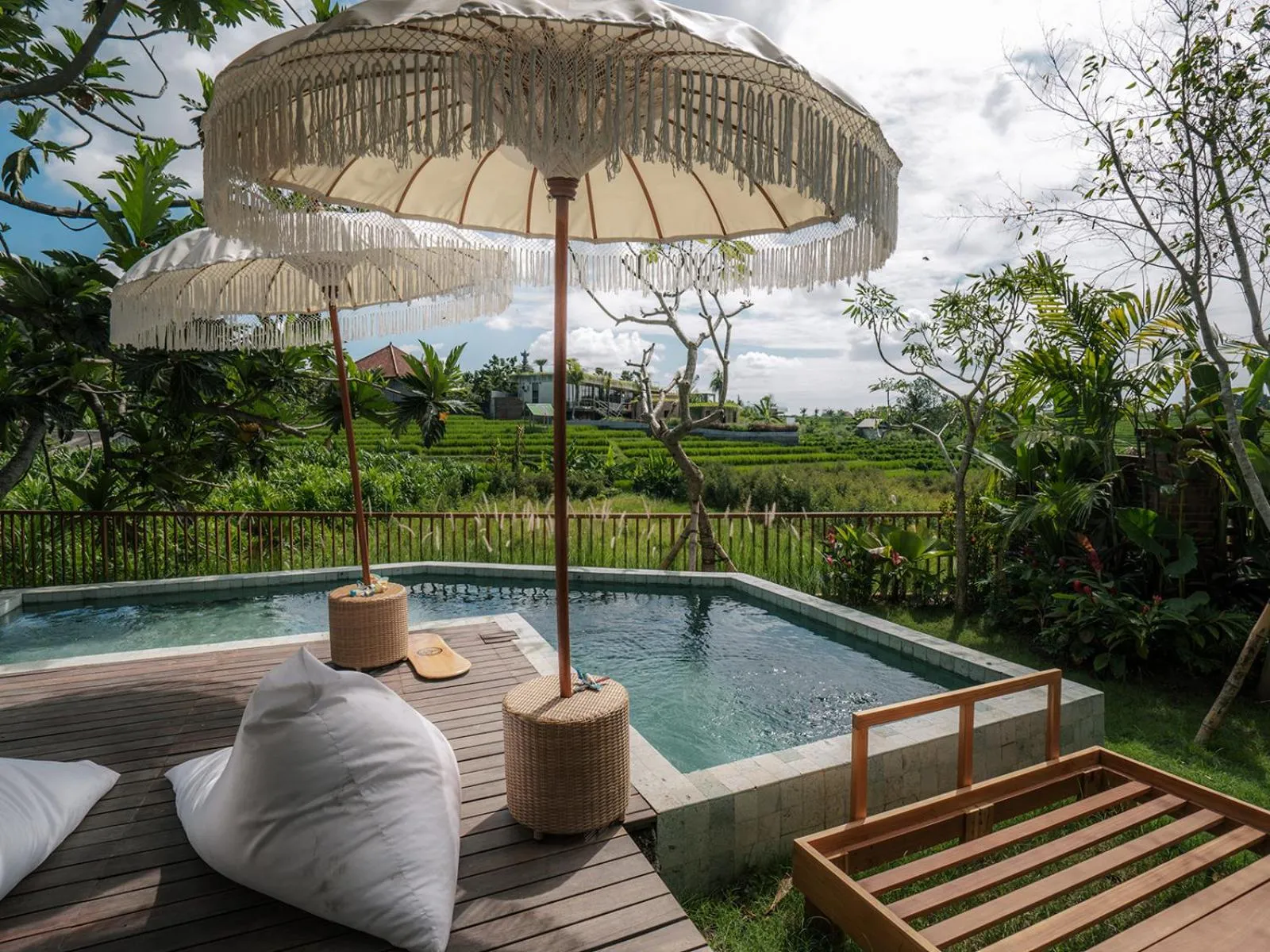 Patio in Grün Canggu Garden