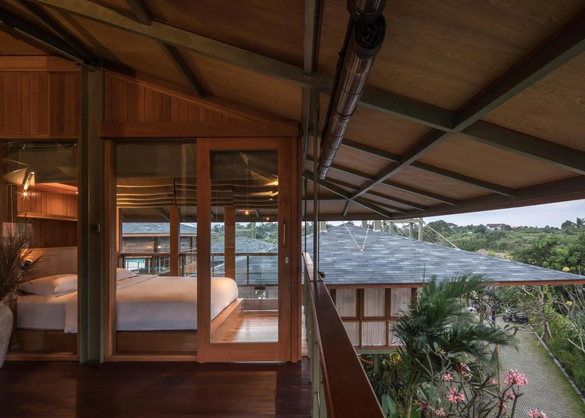 Bed in Grün Canggu Garden