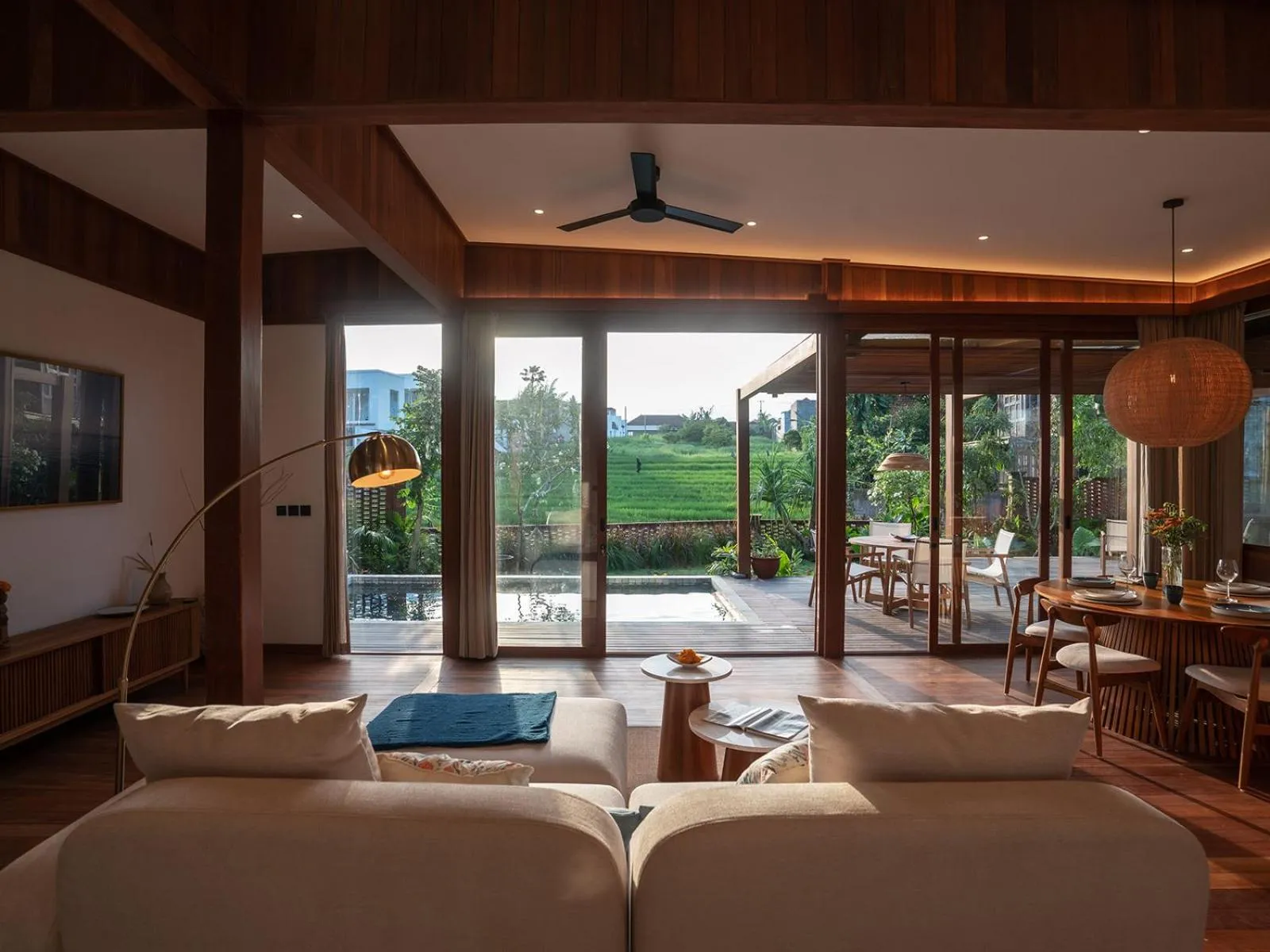 Patio in Grün Canggu Garden