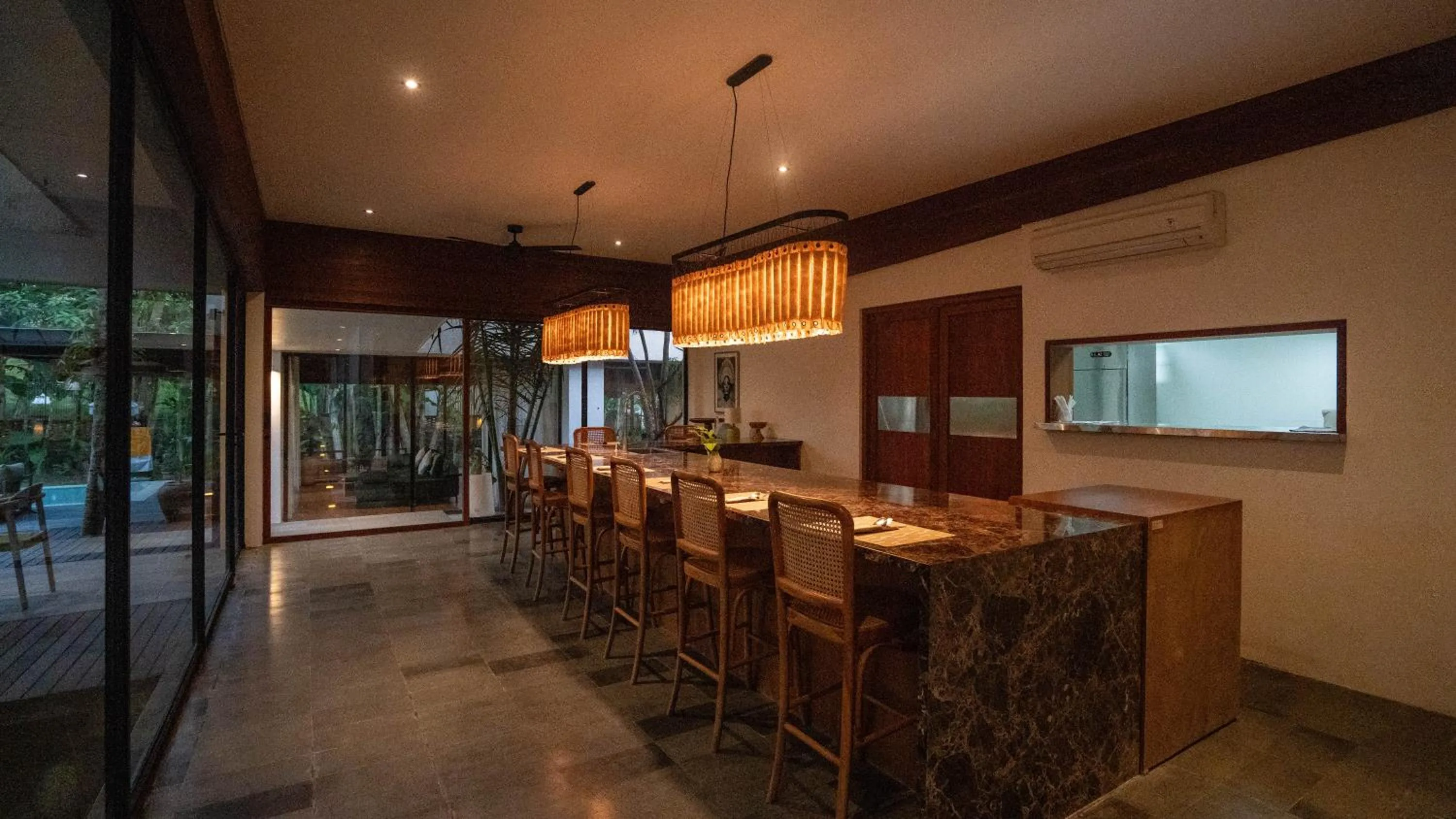 Dining area in Grün Canggu Garden