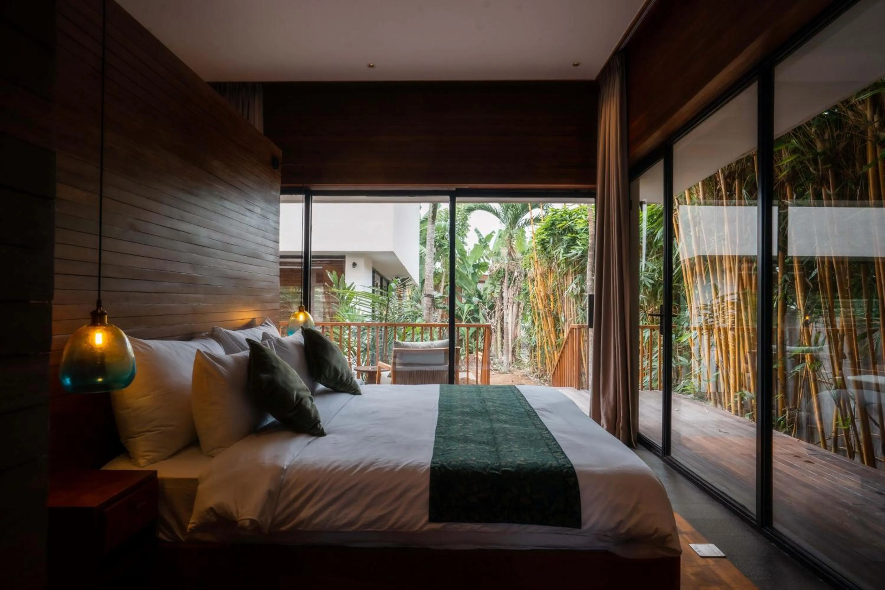 Bed in Grün Canggu Garden