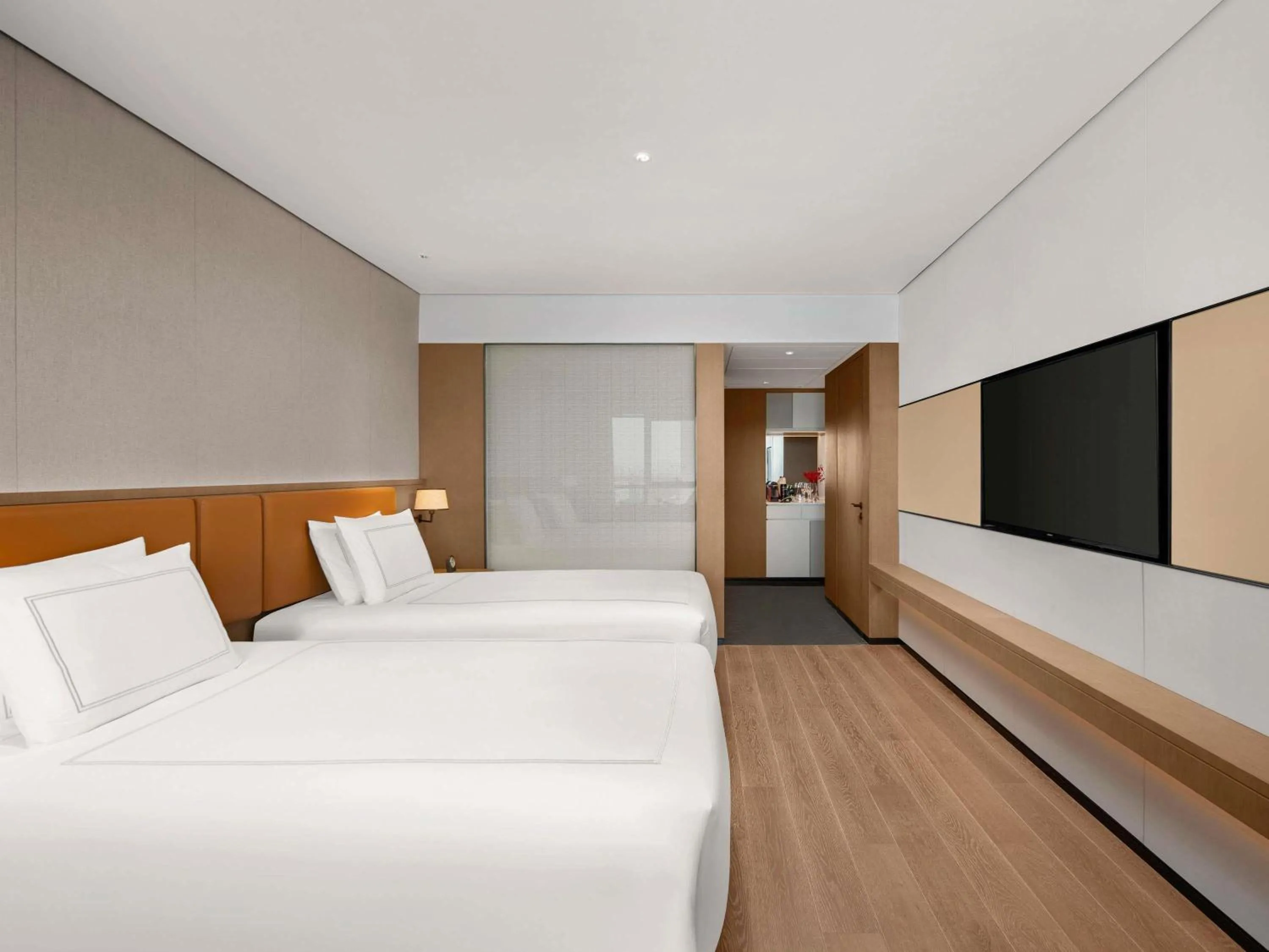 Bedroom, Bed in Swissotel Beijing Hong Kong Macau Center - 1 min to subway