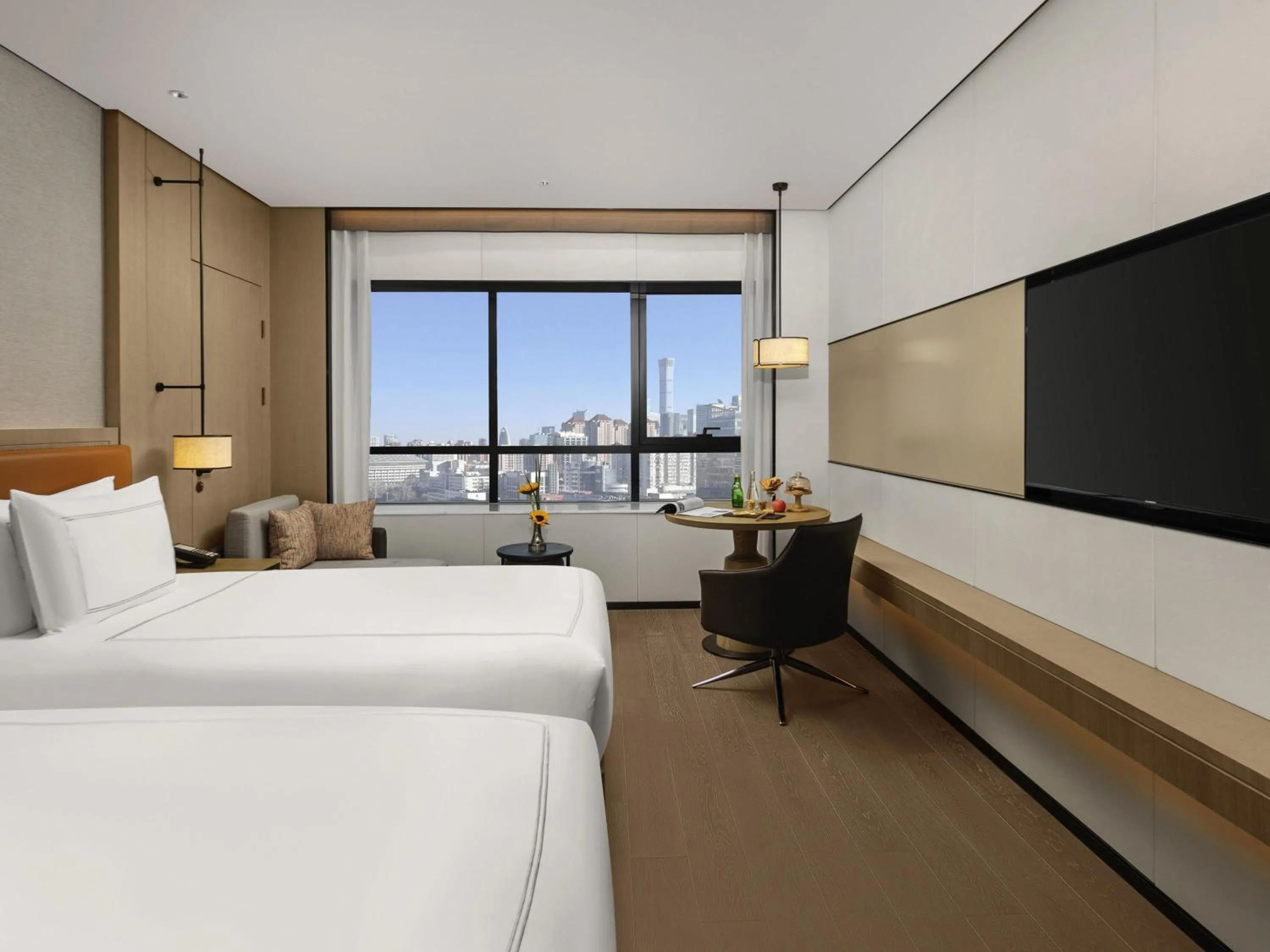 Bedroom, Bed in Swissotel Beijing Hong Kong Macau Center - 1 min to subway