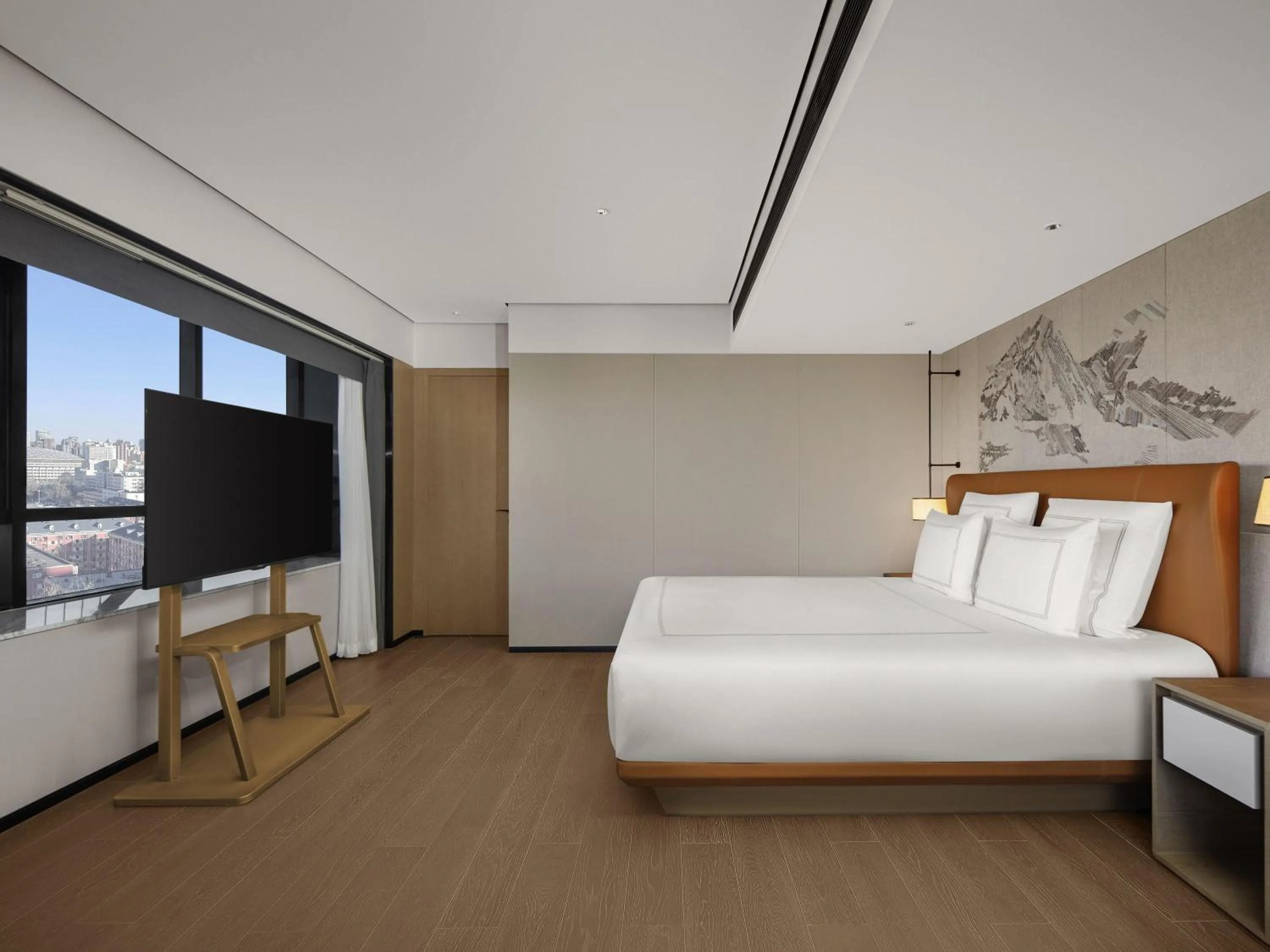 Bedroom, Bed in Swissotel Beijing Hong Kong Macau Center - 1 min to subway