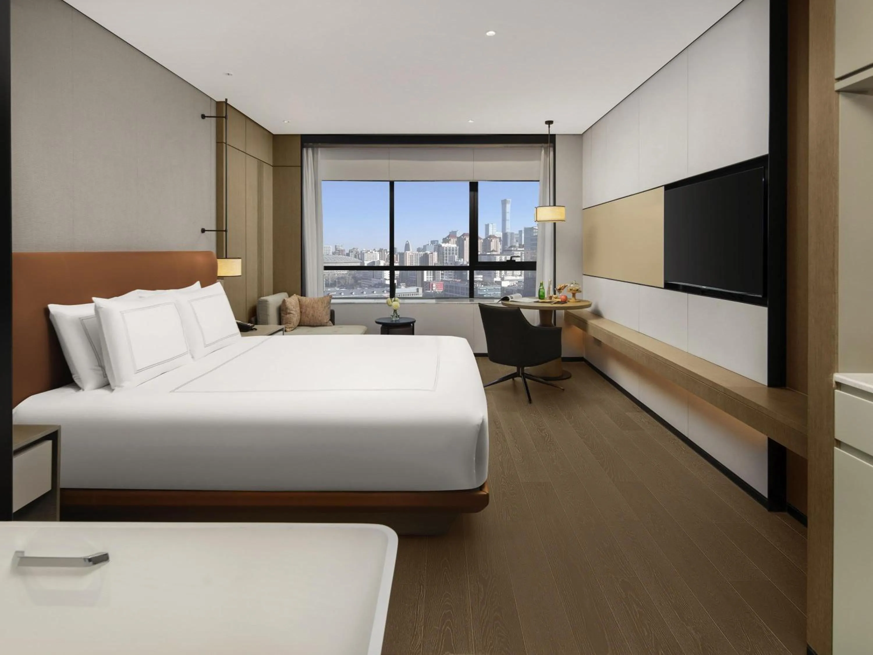 Bedroom, Bed in Swissotel Beijing Hong Kong Macau Center - 1 min to subway